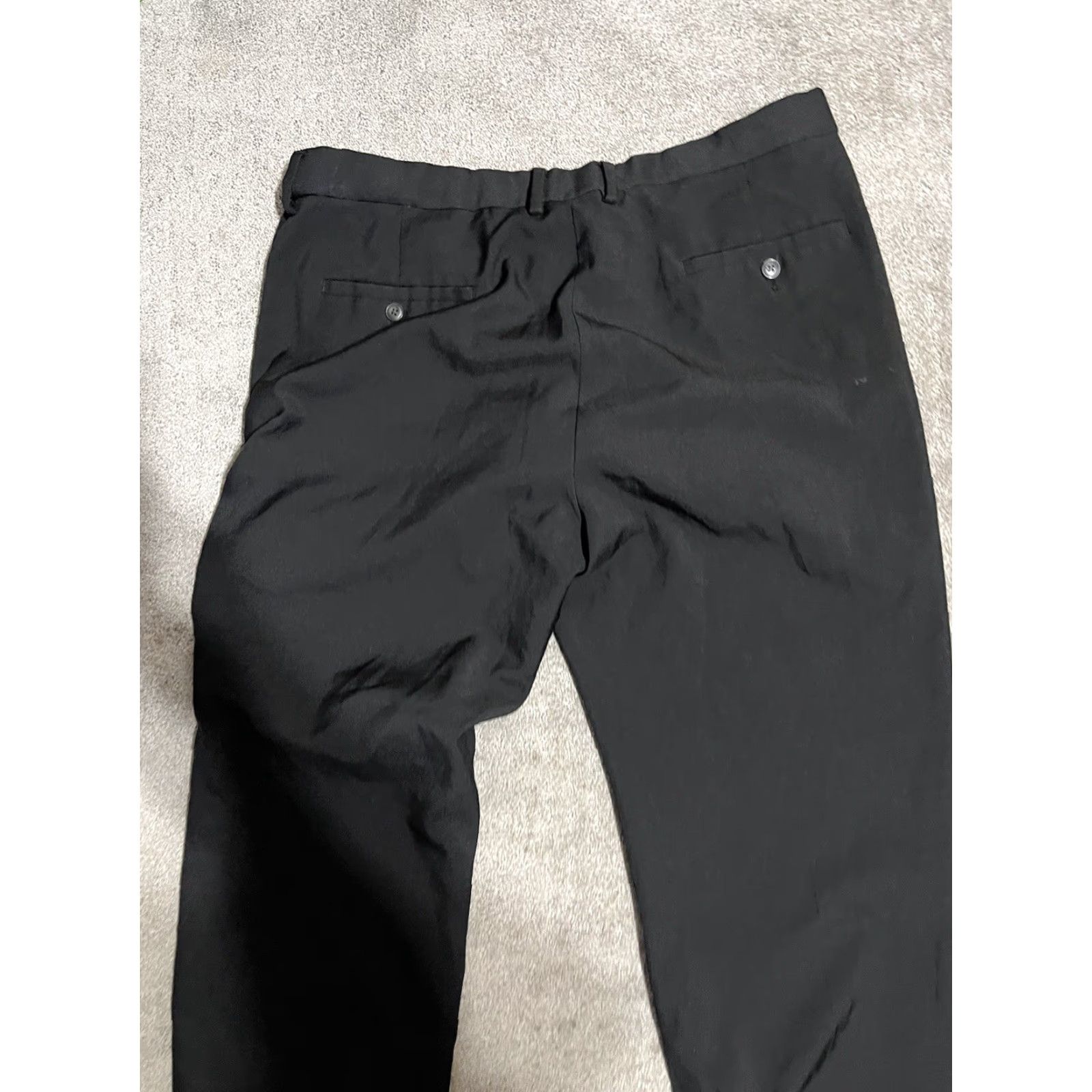 Haggar Haggar Black Flat Front Mens Pants 38x30 Classic Fit Dress Pants Belt Loops Men Size US 38 / EU 54 - 4 Thumbnail