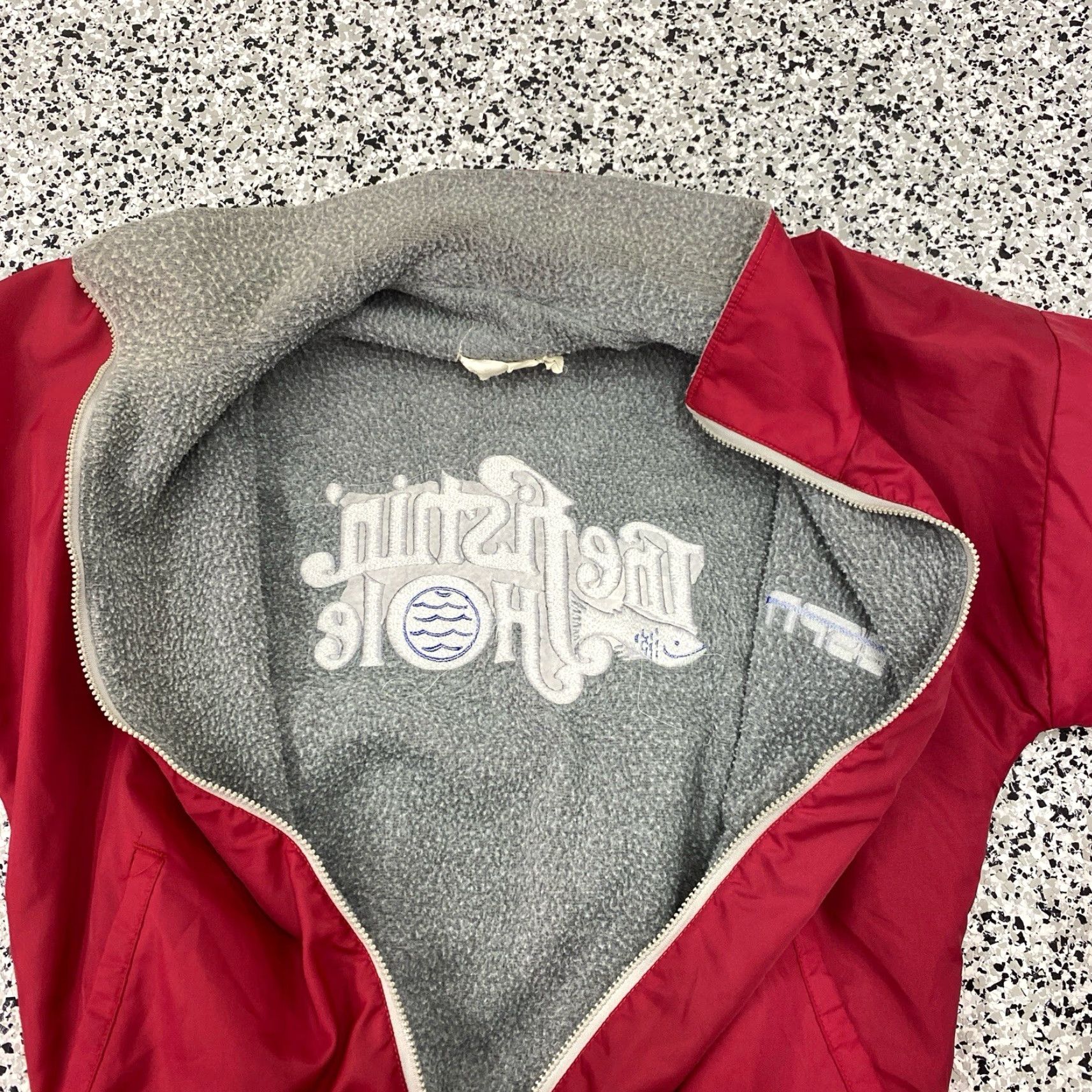 J Brand VINTAGE ESPN The Fishin Hole Jacket K Brand Medium Red Varsity Jacket Mens USA Embroidered Size US M / EU 48-50 / 2 - 5 Thumbnail