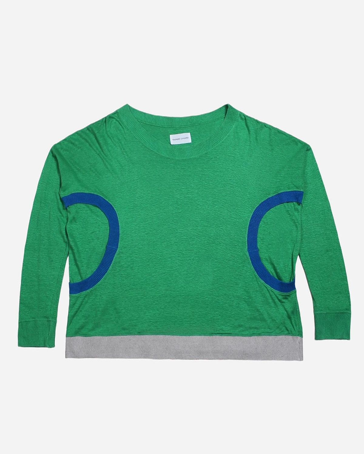 image of Tsumori Chisato Round Pocket Long Sleeve in Green, Men's (Size 2XL)