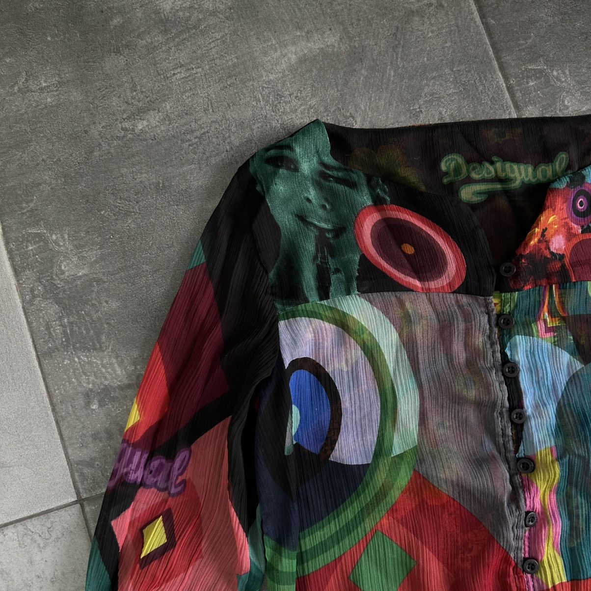 Desigual Vintage Japanese Style Desigual Shirt Button Up Y2K Size US S / EU 44-46 / 1 - 6 Thumbnail