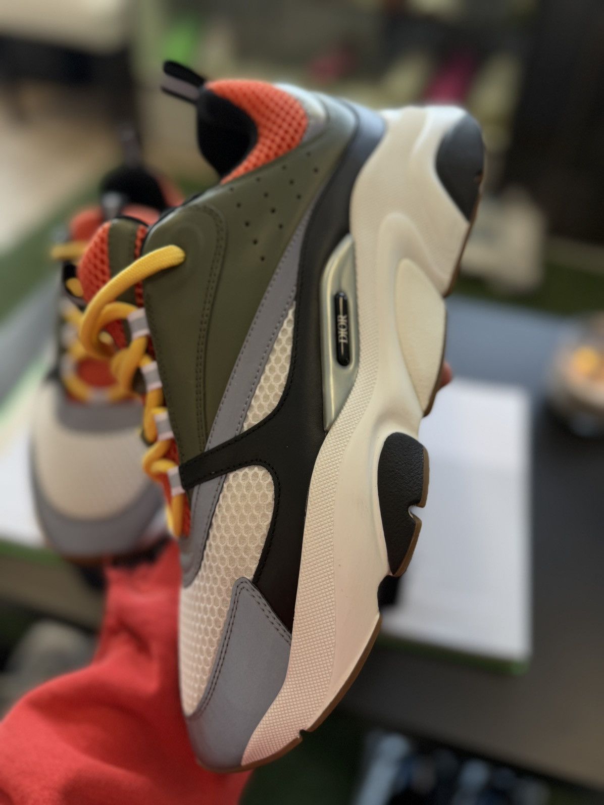 Dior Dior B22 & Peter Doig Green Orange Sneakers 13US/46EU Size US 13 / EU 46 - 13 Thumbnail