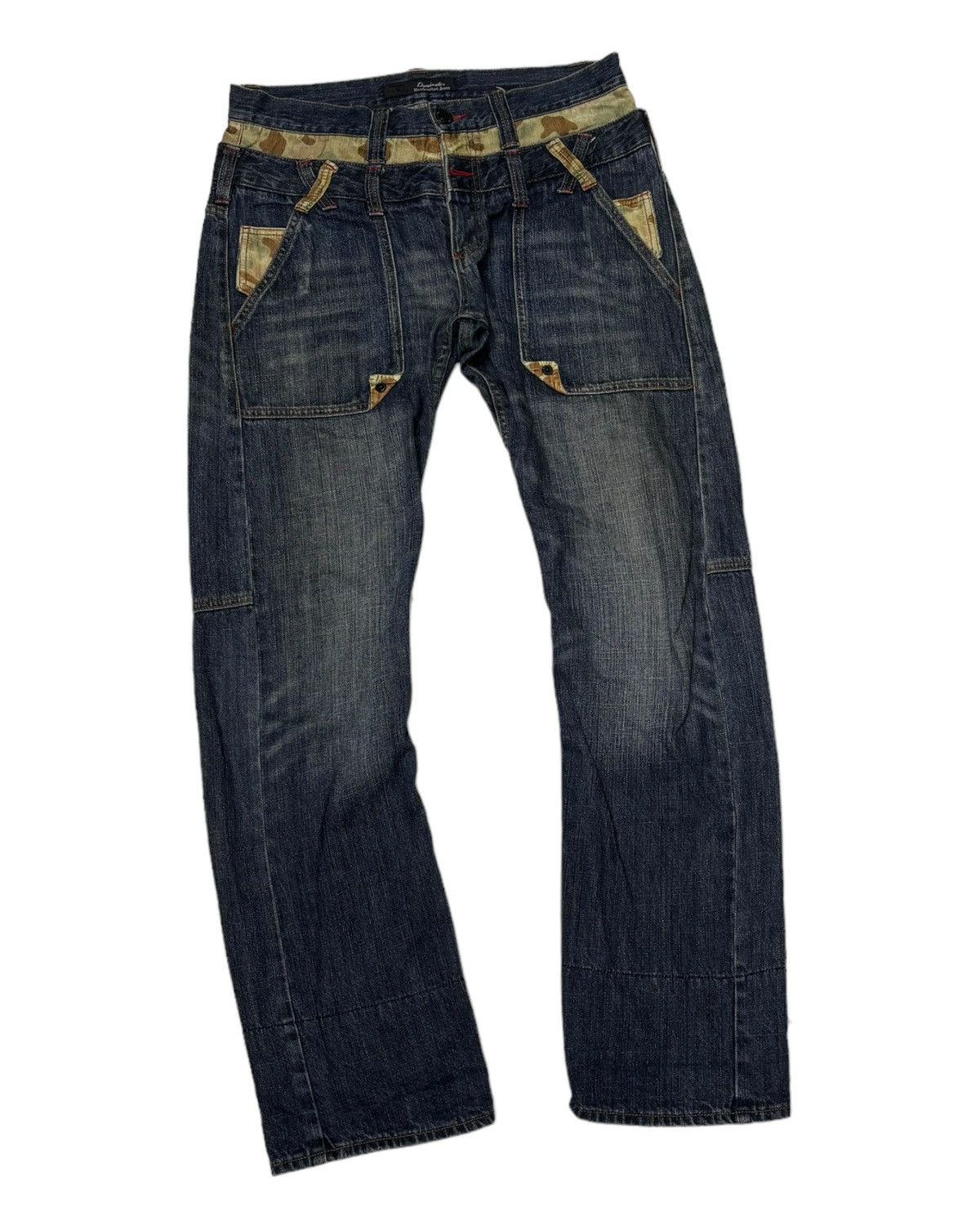 Kapital 🔥DOUBLE WAIST DENIM DOMINATE HANDCRAFTED JEANS Size US 34 / EU 50 - 10 Thumbnail