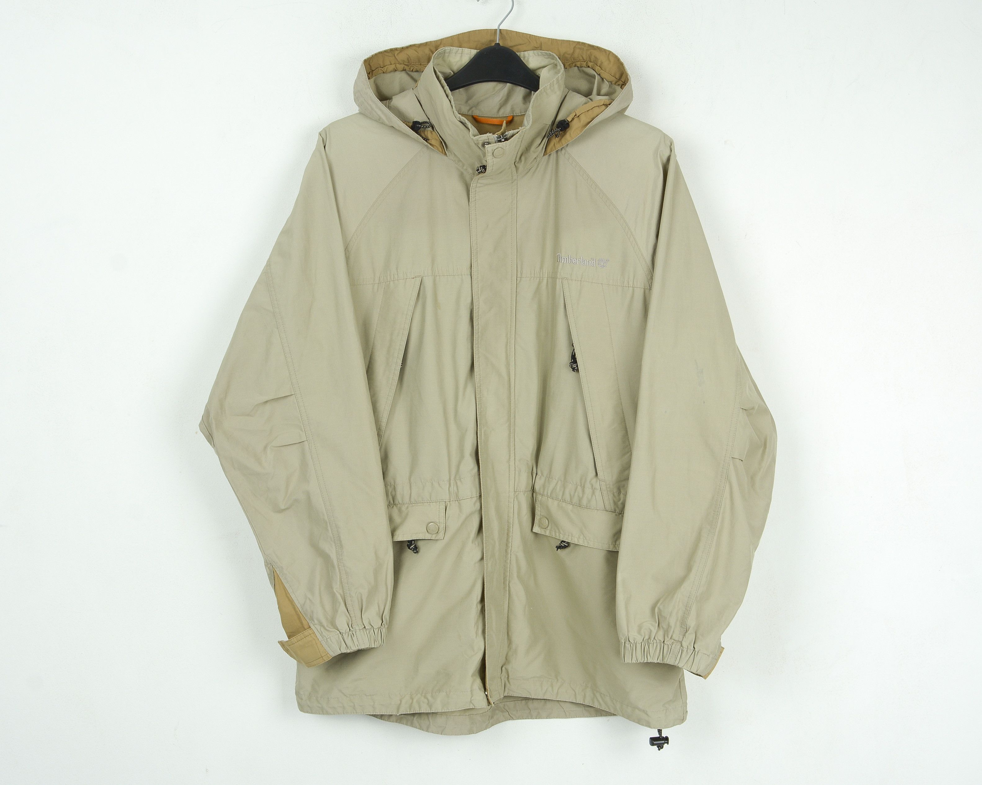 Timberland Parka L Jacket Coat Hooded Zip Up Unlined Four Front Pockets Size US L / EU 52-54 / 3 - 2 Thumbnail