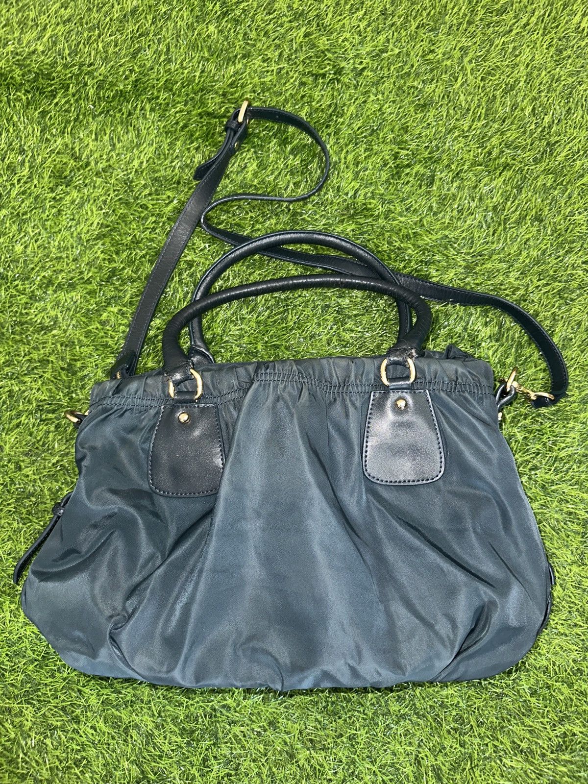 Prada PRADA Tessuto Nylon Satchel Tote Bag Size ONE SIZE - 4 Thumbnail
