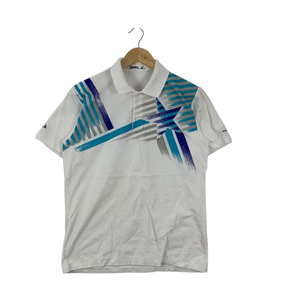 Vintage Vintage 90’ PRO KENNEX SPORTSWEAR Abstract Polo Tee Shirt Size US S / EU 44-46 / 1 - 4 Thumbnail