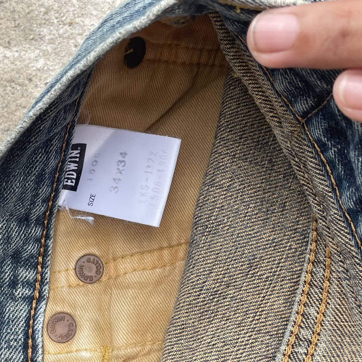 Edwin “EDWIN” 505 REDLINE SELVEDGE DISTRESSED DENIM Size US 34 / EU 50 - 9 Thumbnail