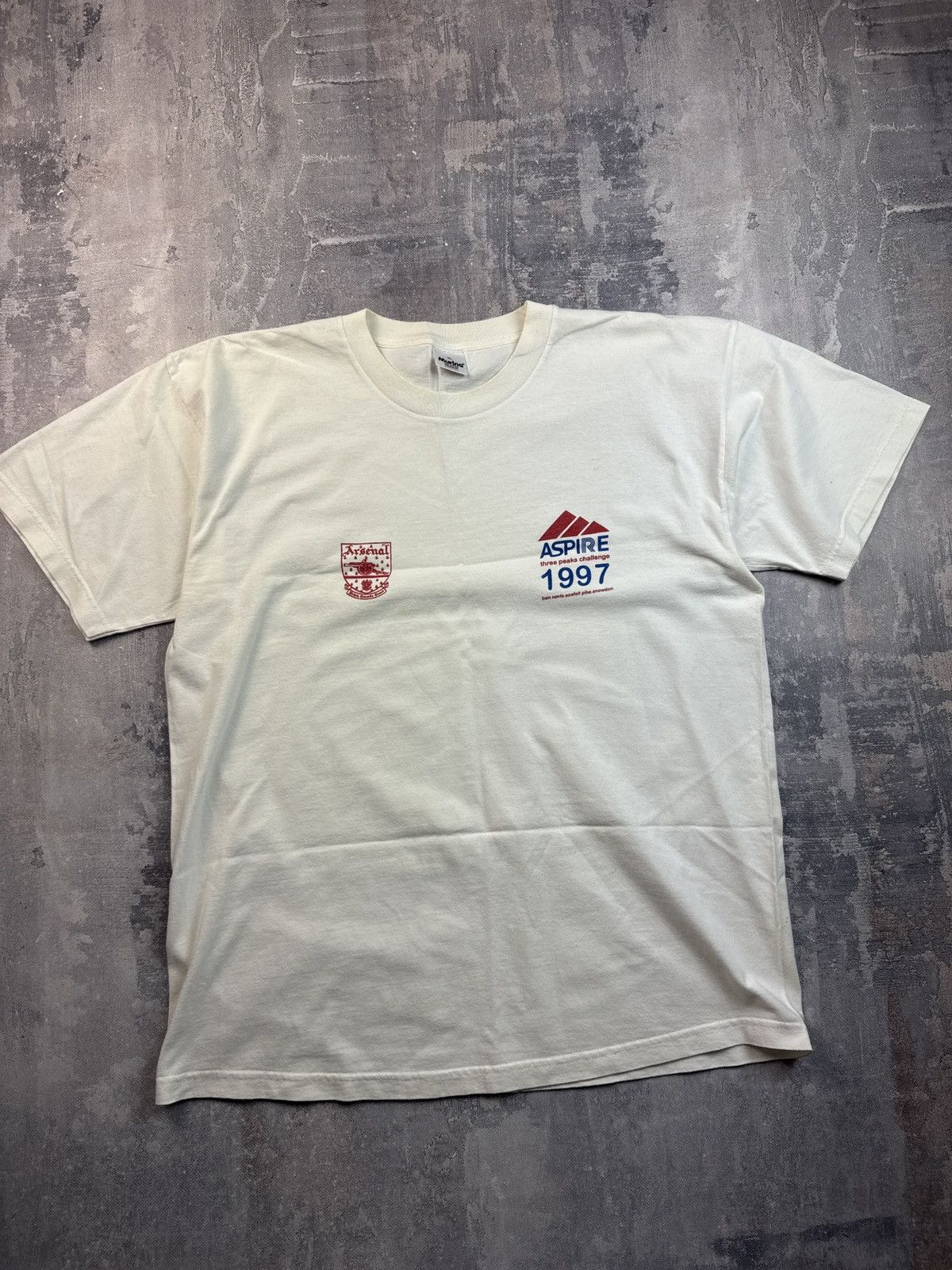 Vintage Ultra Rare Vintage 1997 Arsenal FC x Aspire Charity T-Shirt Size US XL / EU 56 / 4 - 1 Thumbnail