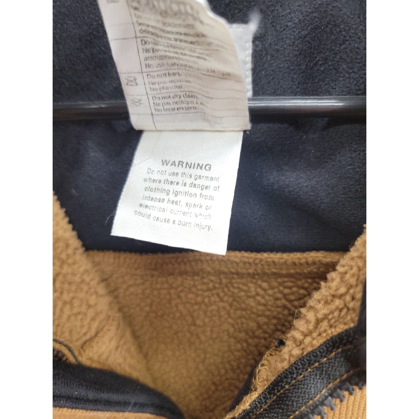 Carhartt Carhartt Vest Mens Large Brown Textured Fleece Zip Map Pocket V28 Size US L / EU 52-54 / 3 - 3 Thumbnail