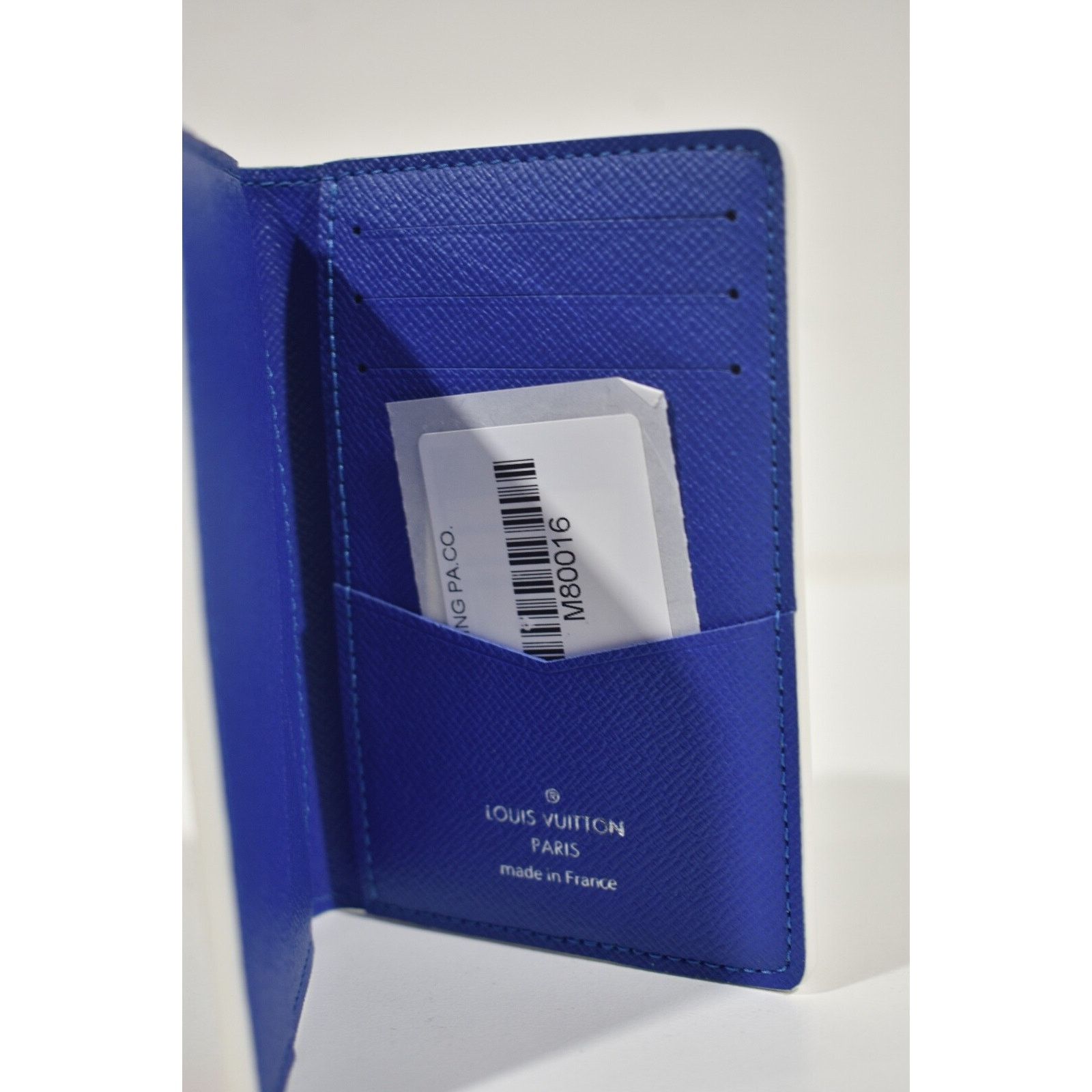 Louis Vuitton Louis Vuitton Blue Monogram Logo Pocket Organizer Wallet Size ONE SIZE - 6 Thumbnail