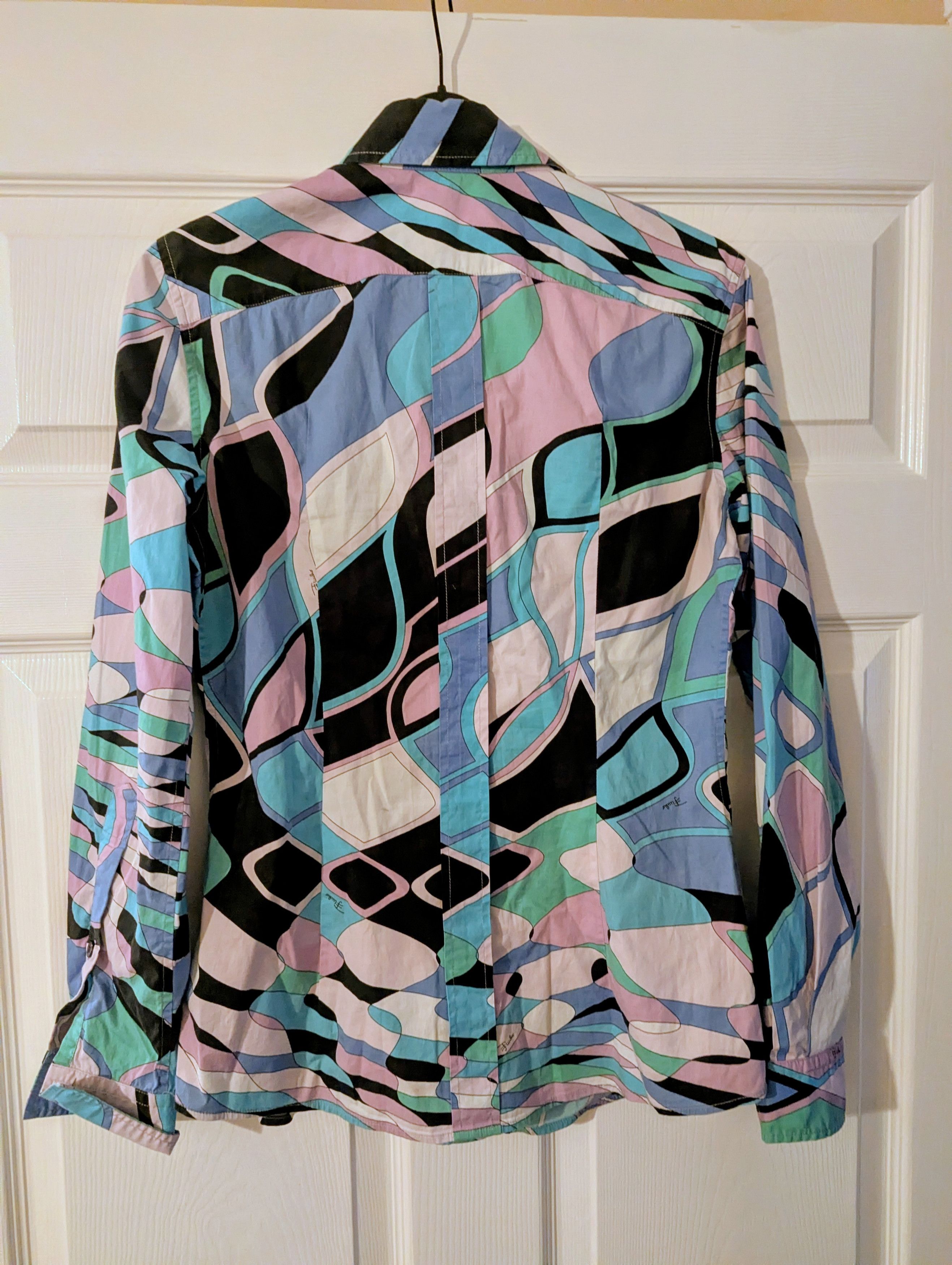 Emilio Pucci Emilio Pucci Shirt vintage Size UK12 Size M / US 6-8 / IT 42-44 - 3 Thumbnail