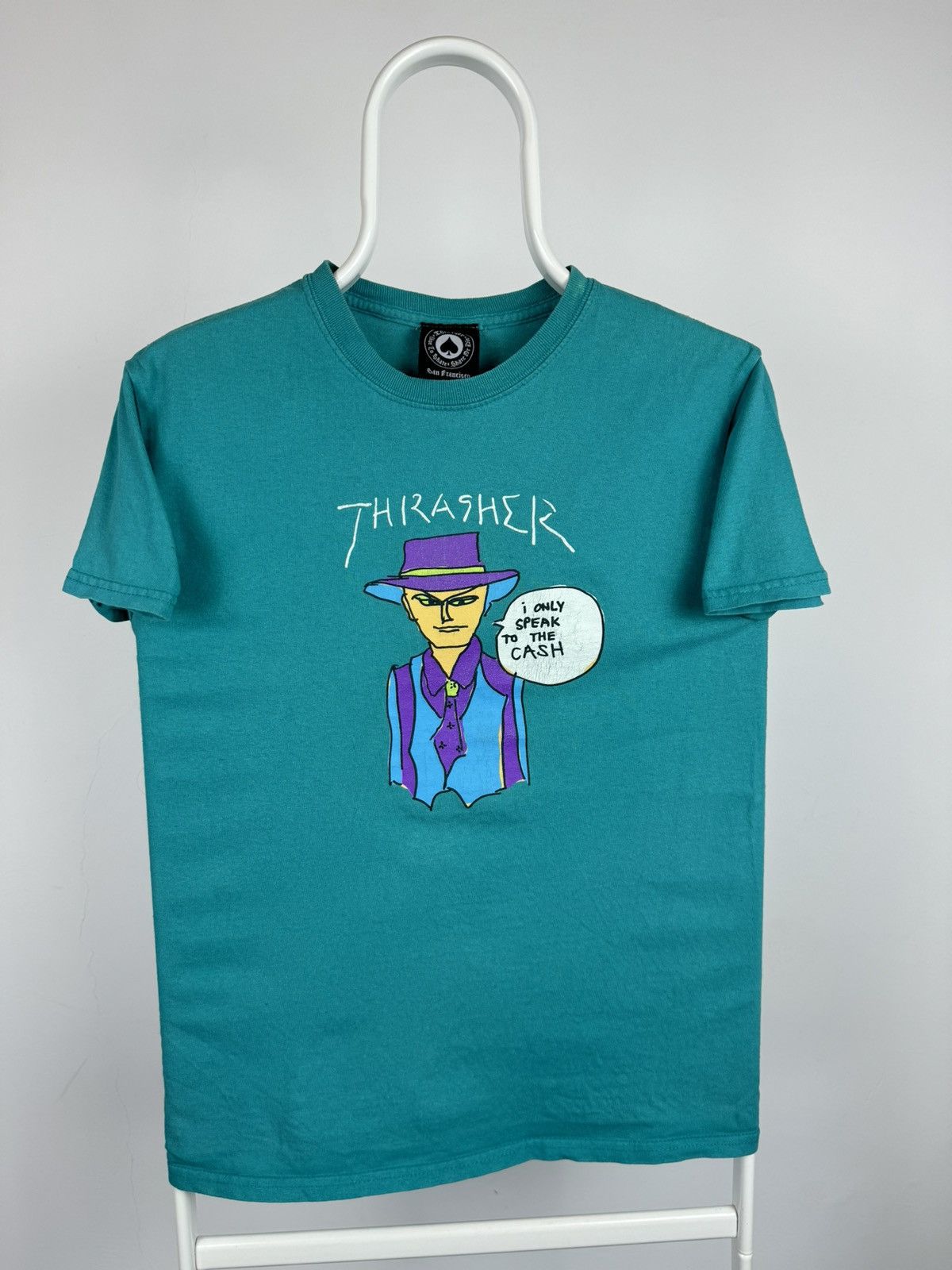 Thrasher Vintage Trasher I Speak Only In Cash Big Logo Tee Size US S / EU 44-46 / 1 - 1 Thumbnail
