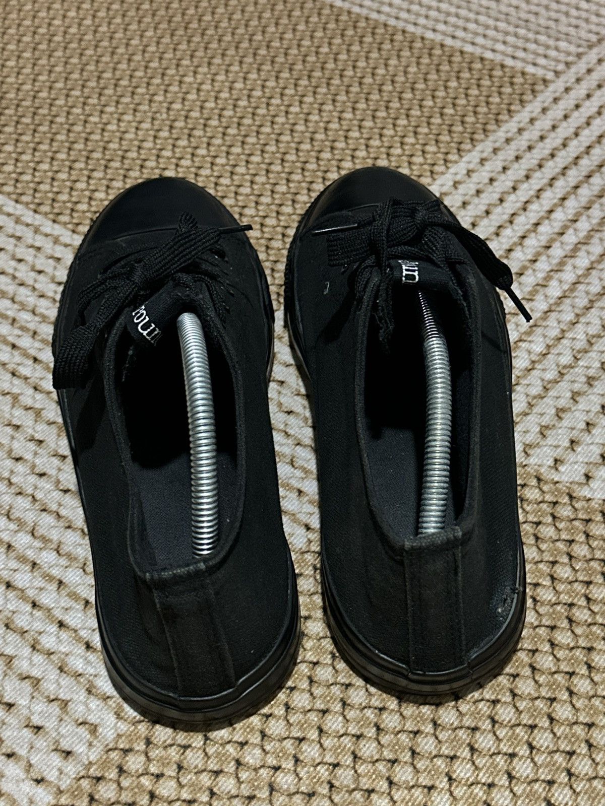 Ground Y SS21 Ground Y Yohji Yamamoto Low Top Black Sneakers Size US 10 / EU 43 - 7 Thumbnail