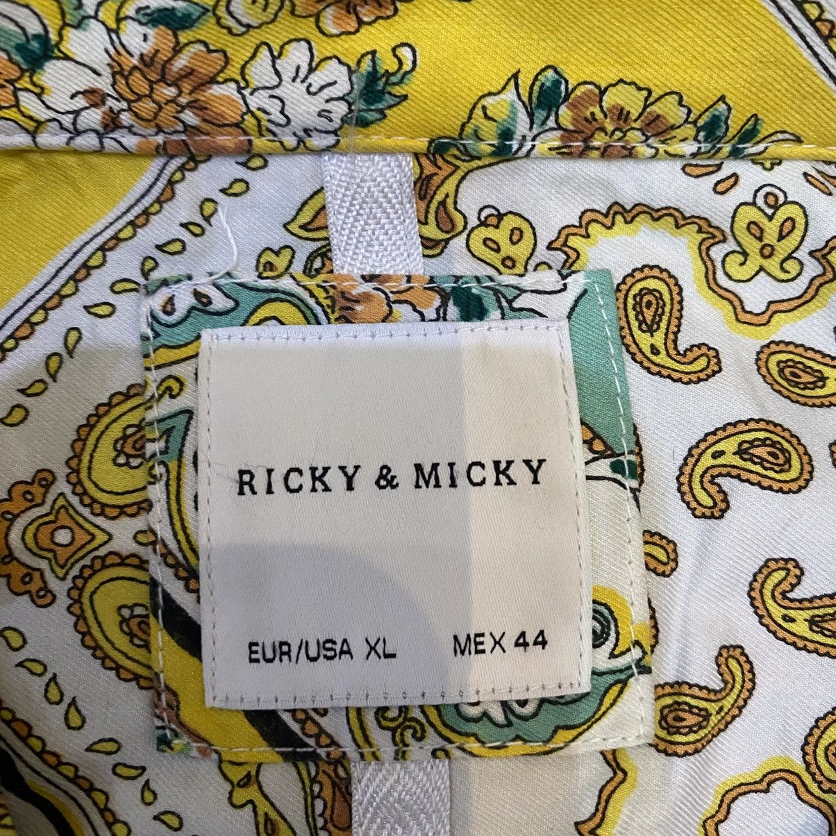 Japanese Brand 2000s Ricky & Micky Pattern Button Ups Shirts Size US XL / EU 56 / 4 - 12 Thumbnail