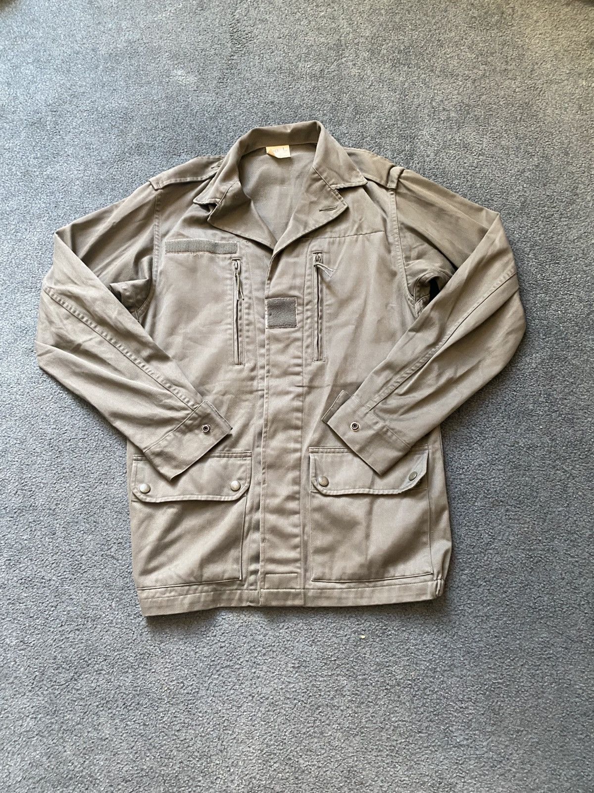 Vintage VINTAGE 80s FRENCH MILITARY F2 OLIVE DRAB JACKET Size US L / EU 52-54 / 3 - 1 Thumbnail
