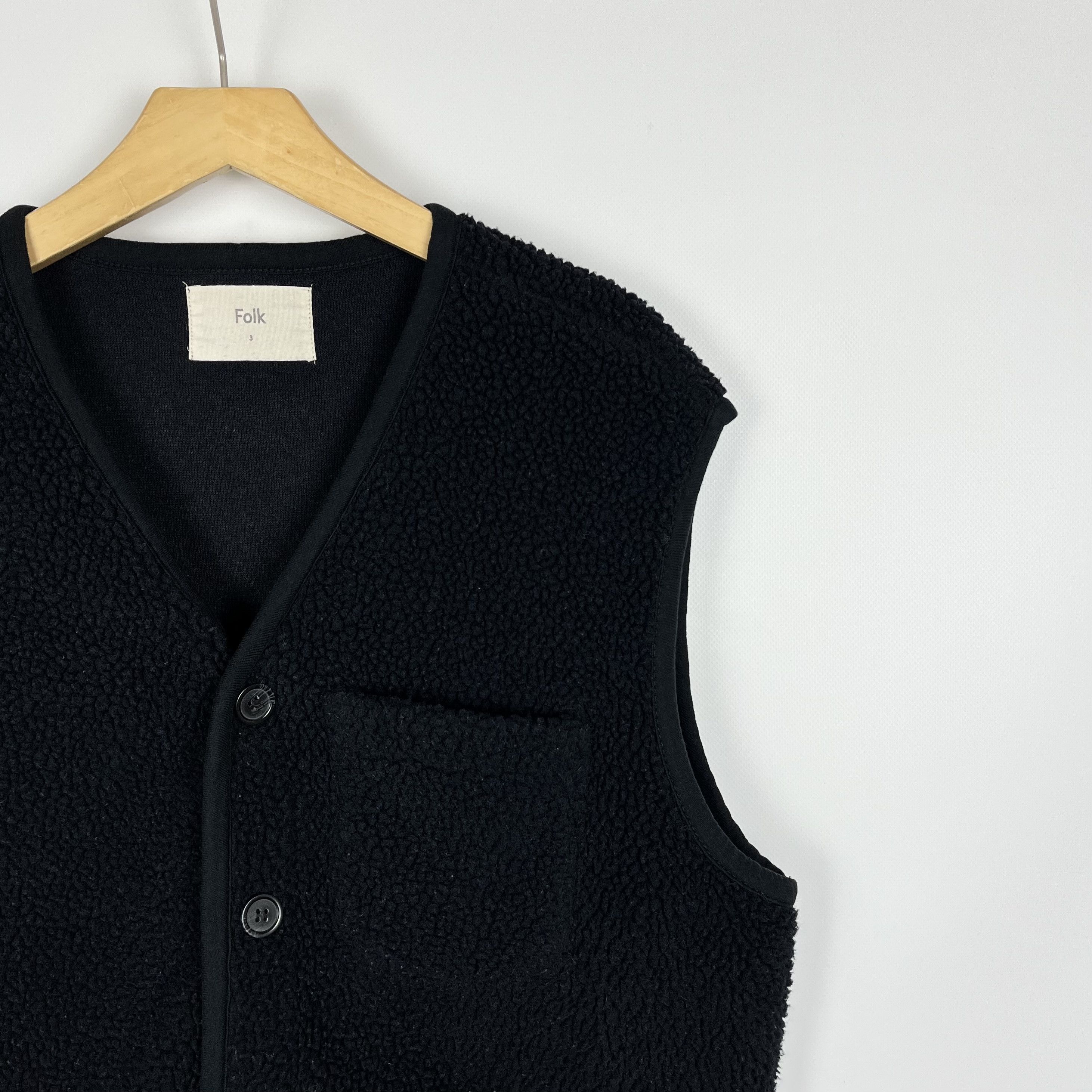 Folk Designer Folk Ford Borg Teddy Sherpa Vest Size US L / EU 52-54 / 3 - 2 Thumbnail