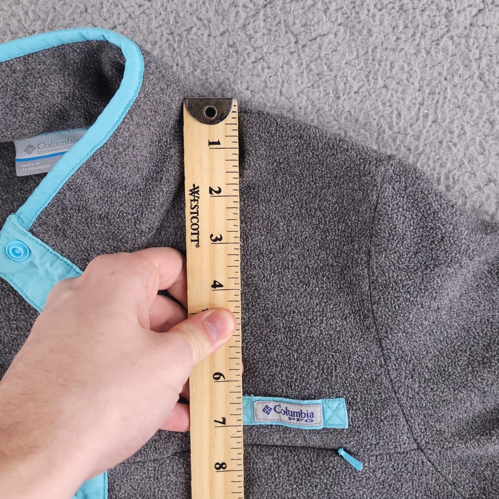 Vintage Columbia Sweater Womens Small Gray Fleece Polyester Pullover Size S / US 4 / IT 40 - 6 Thumbnail