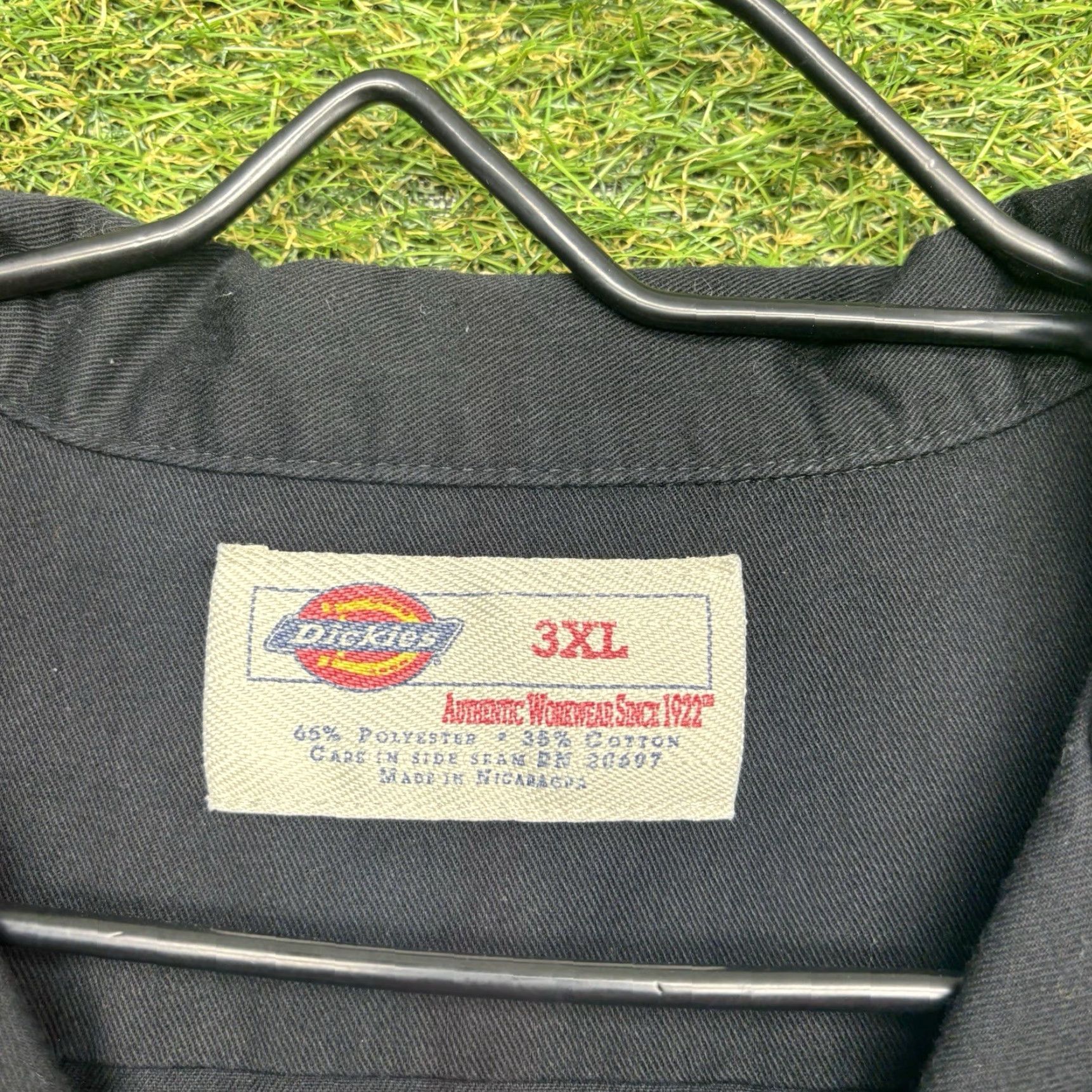 Dickies Dickies Flex Button-Up Shirt Mens 3XL Short Sleeve Black Solid Workwear Mechanic Size US XXL / EU 58 / 5 - 4 Thumbnail