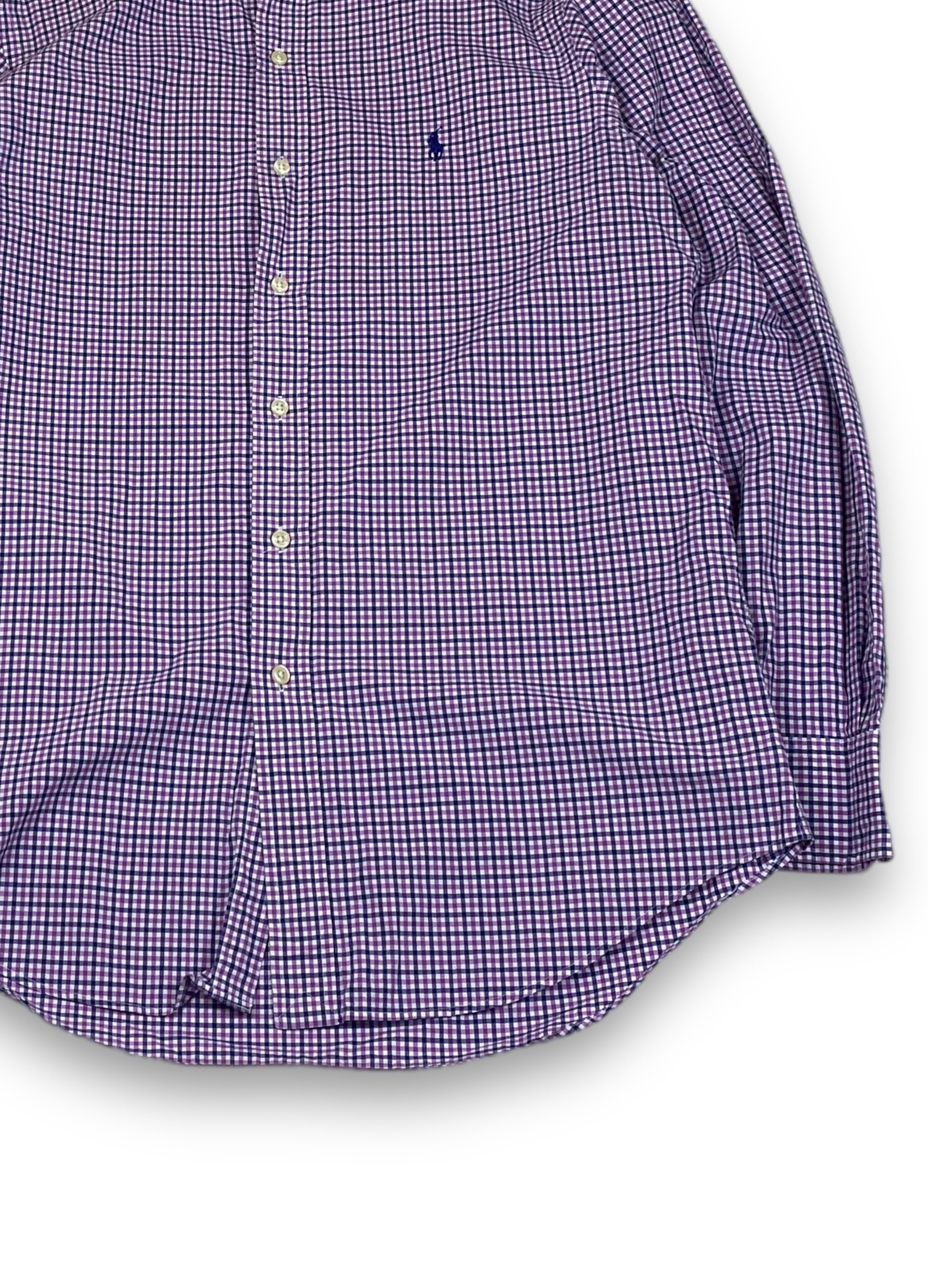 Ralph Lauren Vintage RALPH LAUREN Checked Purple Button Up Shirt M692 Size US M / EU 48-50 / 2 - 2 Thumbnail