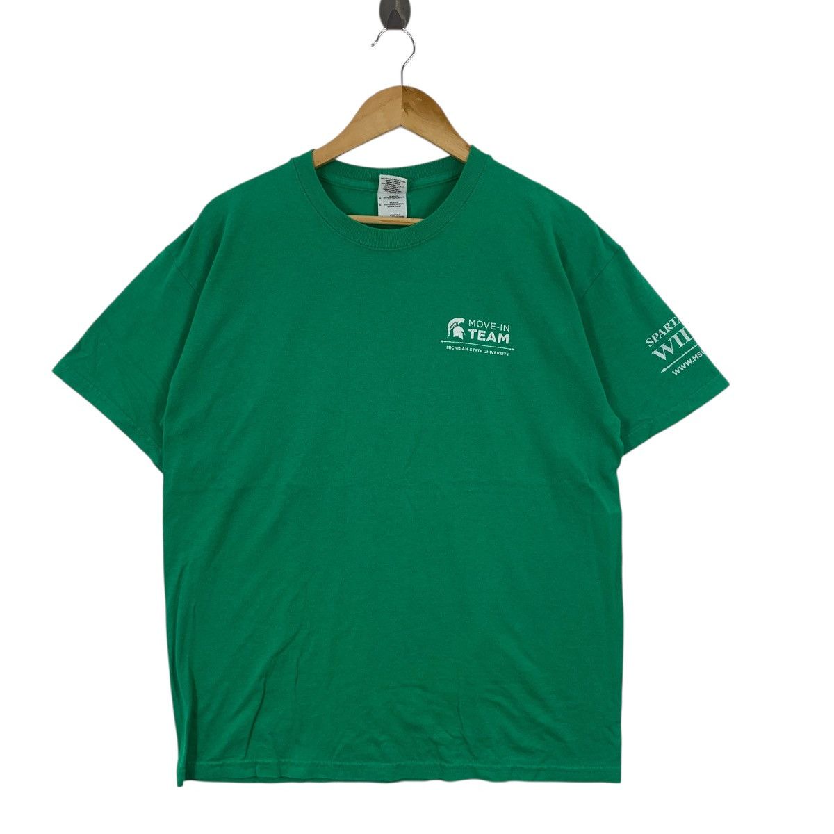 Vintage Vintage MICHIGAN STATE UNIVERSITY Move-In Team Tee Shirt Top Size L / US 10 / IT 46 - 6 Thumbnail