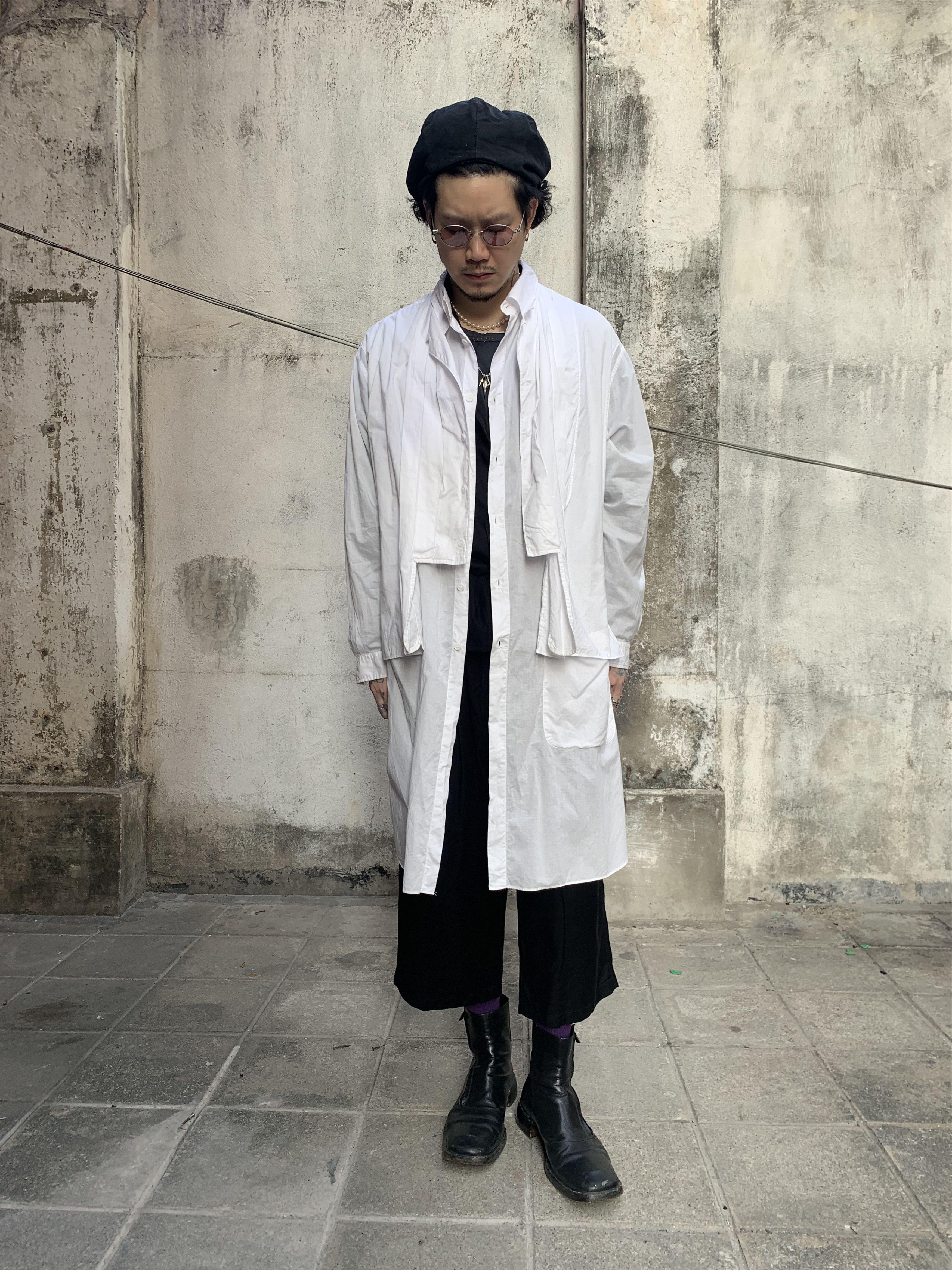 Yohji Yamamoto Yohji Yamamoto Pour Homme the Power of White Shirt Size US L / EU 52-54 / 3 - 7 Thumbnail