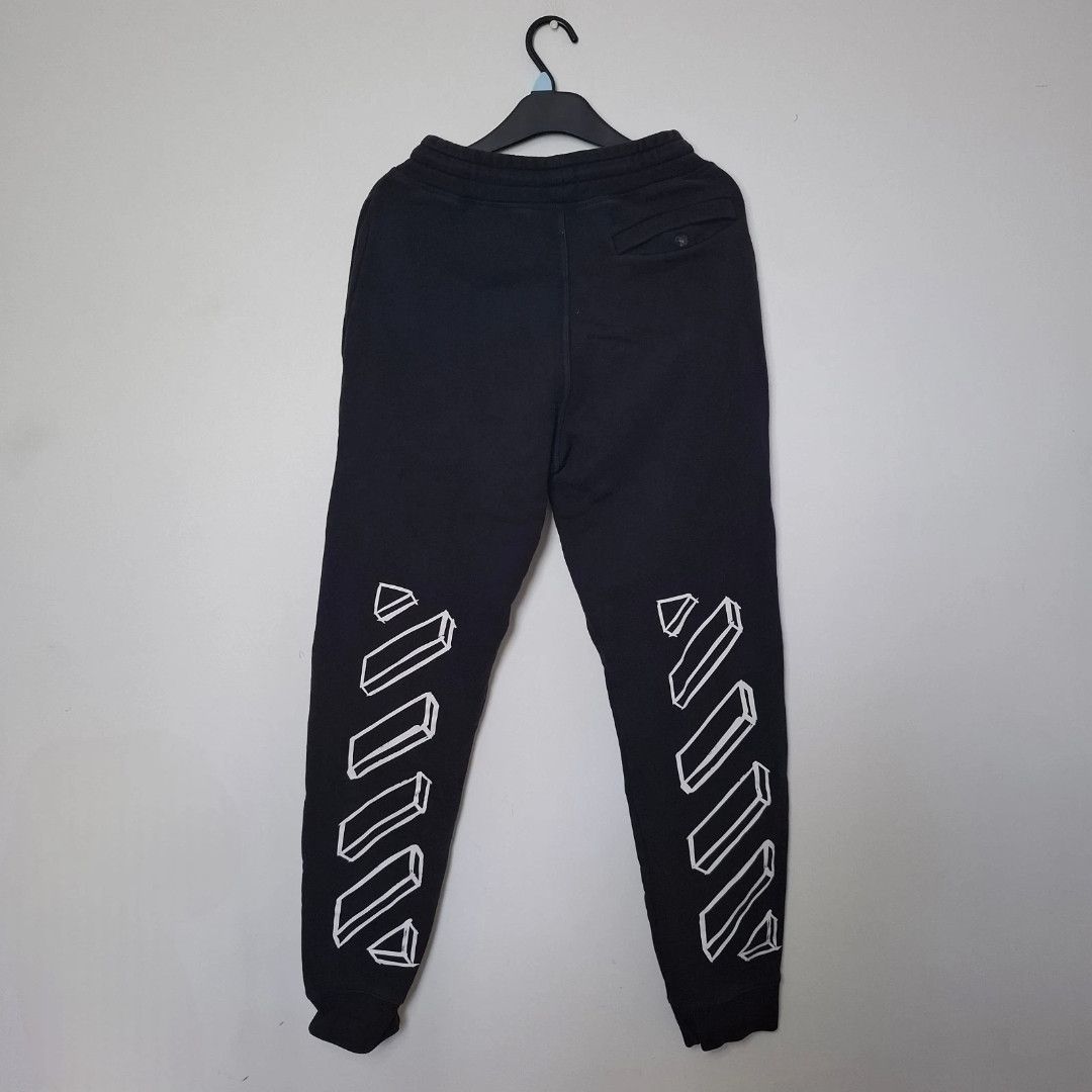 OFF-WHITE Diagonal Outline Marker Arrows Black Joggers