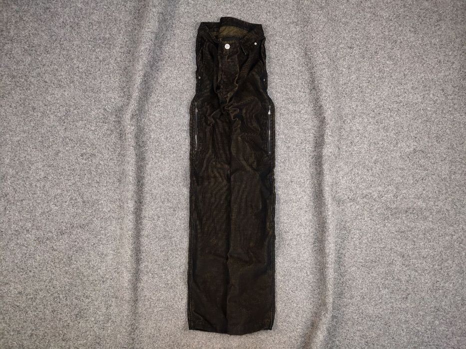 Versace 🔥 Vintage 90's Versace Corduroy Gradient fabric Zip Pants Size US 34 / EU 50 - 1 Thumbnail