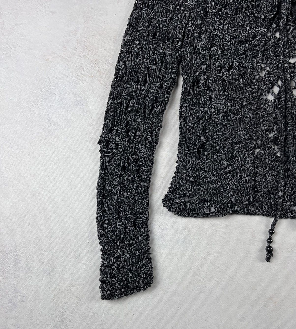 Other RARE Knitted Japanese Avant Garde Y2k Classic Opium Style Size S / US 4 / IT 40 - 4 Thumbnail