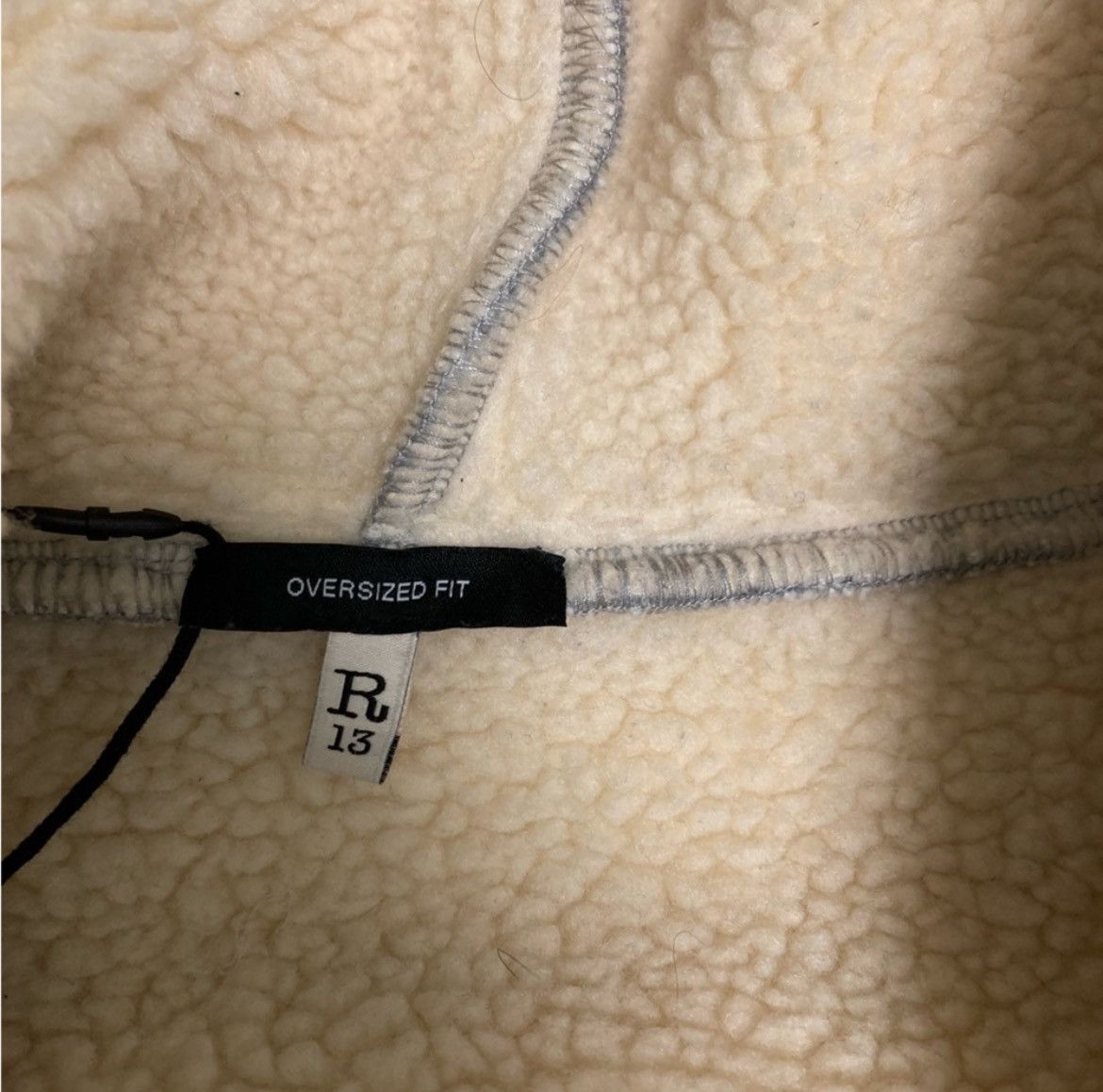 R13 Oversized Zip Hoodie. XS OVERSIZED Size XS / US 0-2 / IT 36-38 - 5 Thumbnail