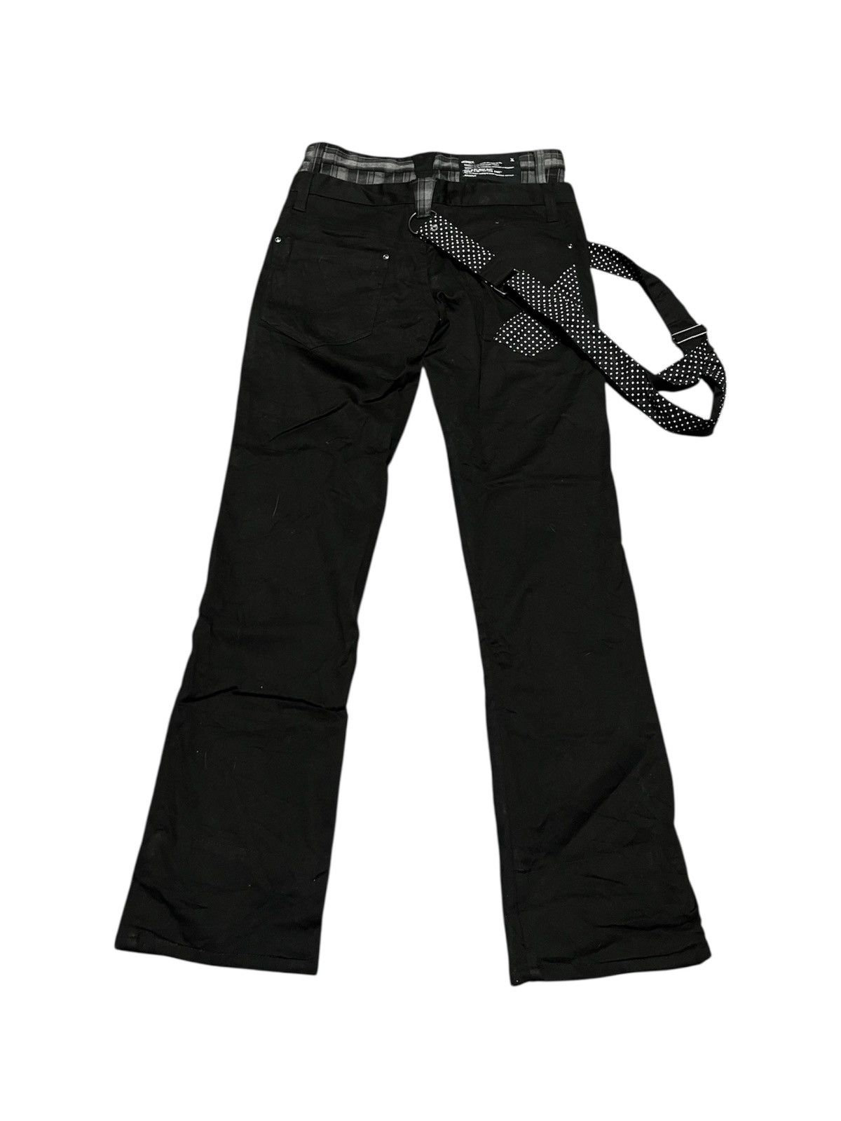 If Six Was Nine Black Double Waist Bondage Japan Pant Ragout Size US 29 - 2 Thumbnail