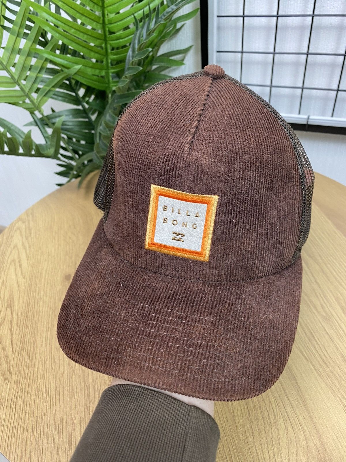 Billabong Billabong Corduroy Trucker Hat Brown Surfing Cap Unisex OS Size ONE SIZE - 3 Thumbnail