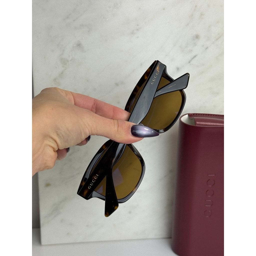 Gucci NEW Gucci GG1639SA Brown Mirror Square Unisex Sunglasses Size ONE SIZE - 5 Thumbnail
