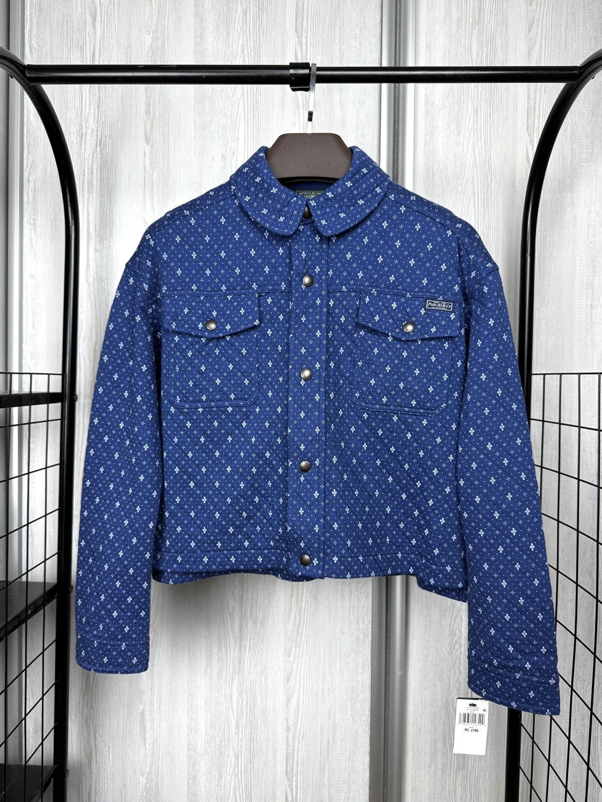 Polo Ralph Lauren Polo Country Ralph Lauren Geometric-Print Double-Knit Jacket Size S / US 4 / IT 40 - 1 Thumbnail