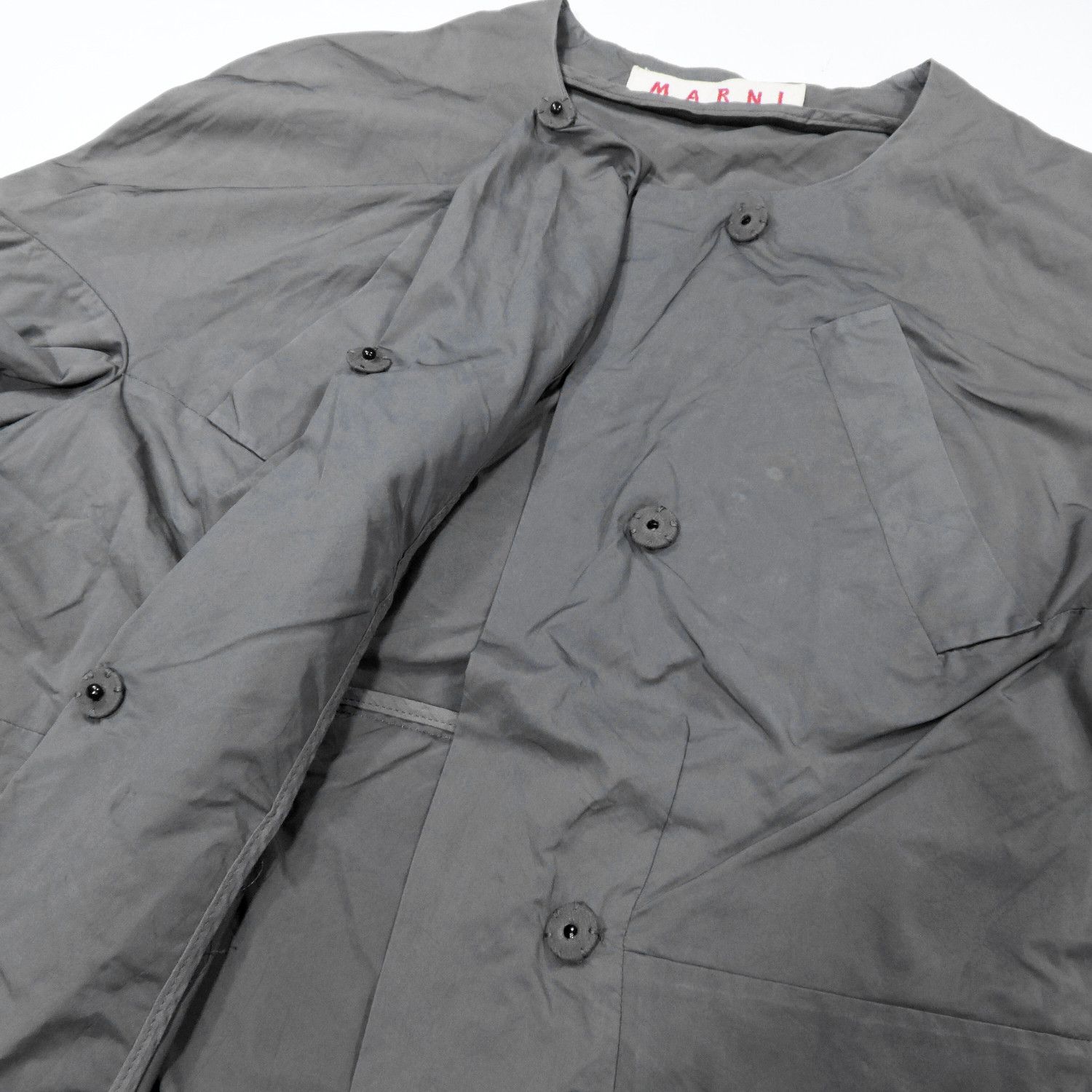 Marni MARNI AVANT-GARDE FUTURISTIC SLANT POCKET JACKET SHIRT Size XS / US 0-2 / IT 36-38 - 7 Thumbnail