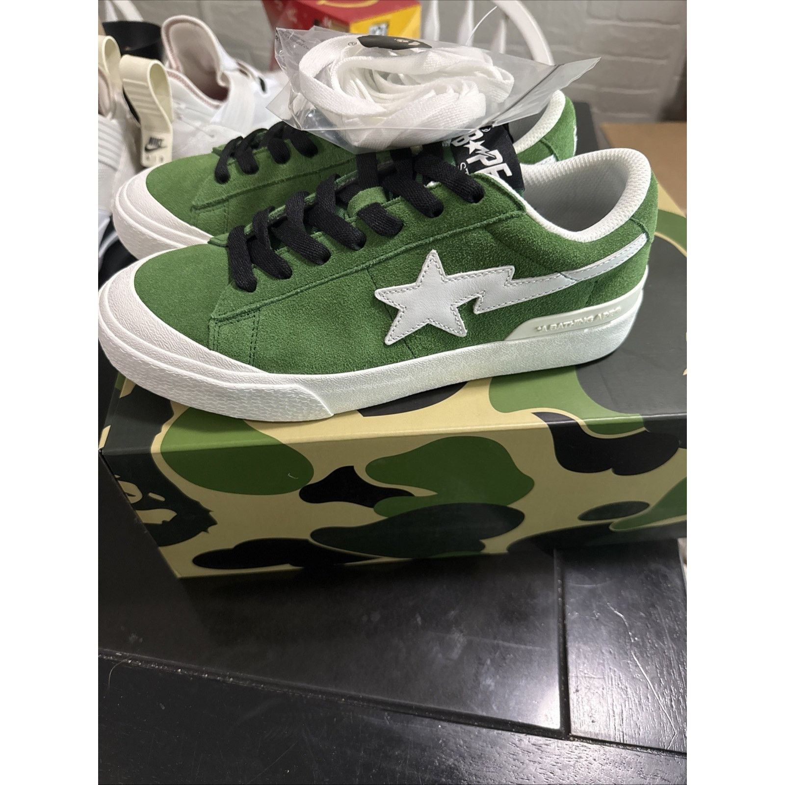 Bape Size 7 - A Bathing Ape Mad Sta #1 M1 Green Size US 7 / EU 40 - 2 Thumbnail