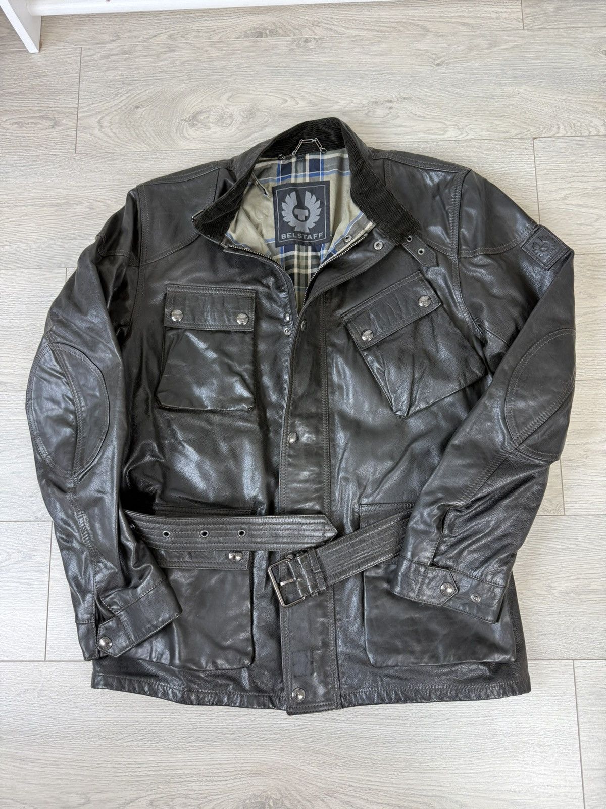 Belstaff Belstaff TRIALMASTER PANTHER JACKET Hand waxed Leather Size US XXL / EU 58 / 5 - 4 Thumbnail