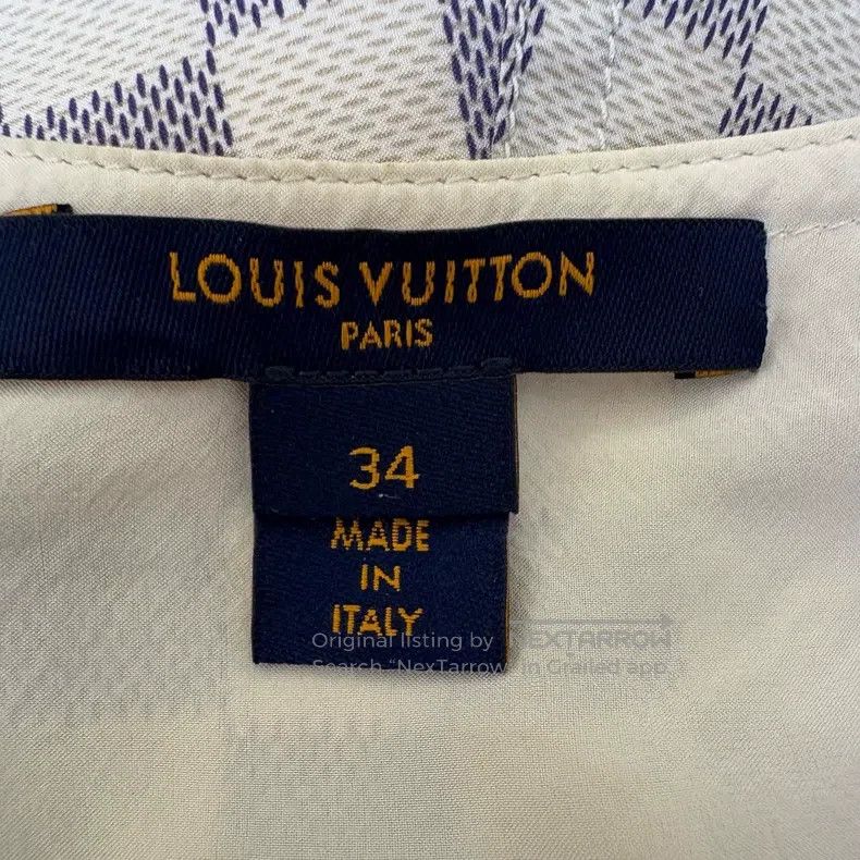 Louis Vuitton Louis Vuitton White checkered dress Size XXS / US 00 / IT 34 - 7 Thumbnail