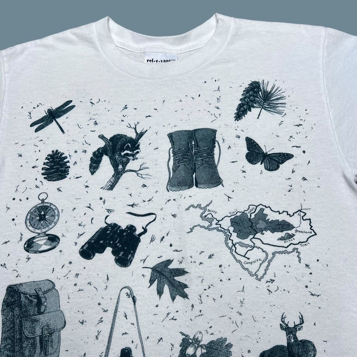 Vintage Vintage 1995 Relevant Products Nature Wear Double Sided Tee Size US S / EU 44-46 / 1 - 8 Thumbnail