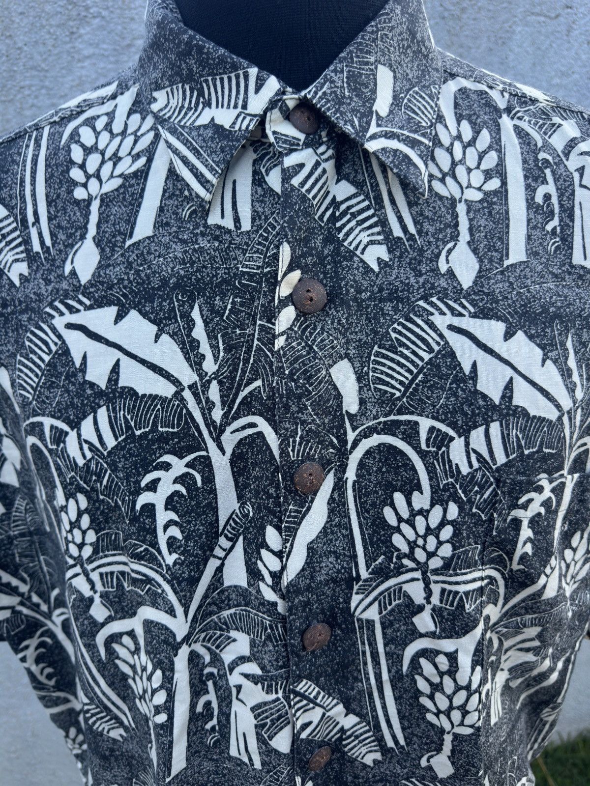 Other PreOwned Kahala Gray Hawaiian Print Full Button Men's Large Size US L / EU 52-54 / 3 - 3 Thumbnail