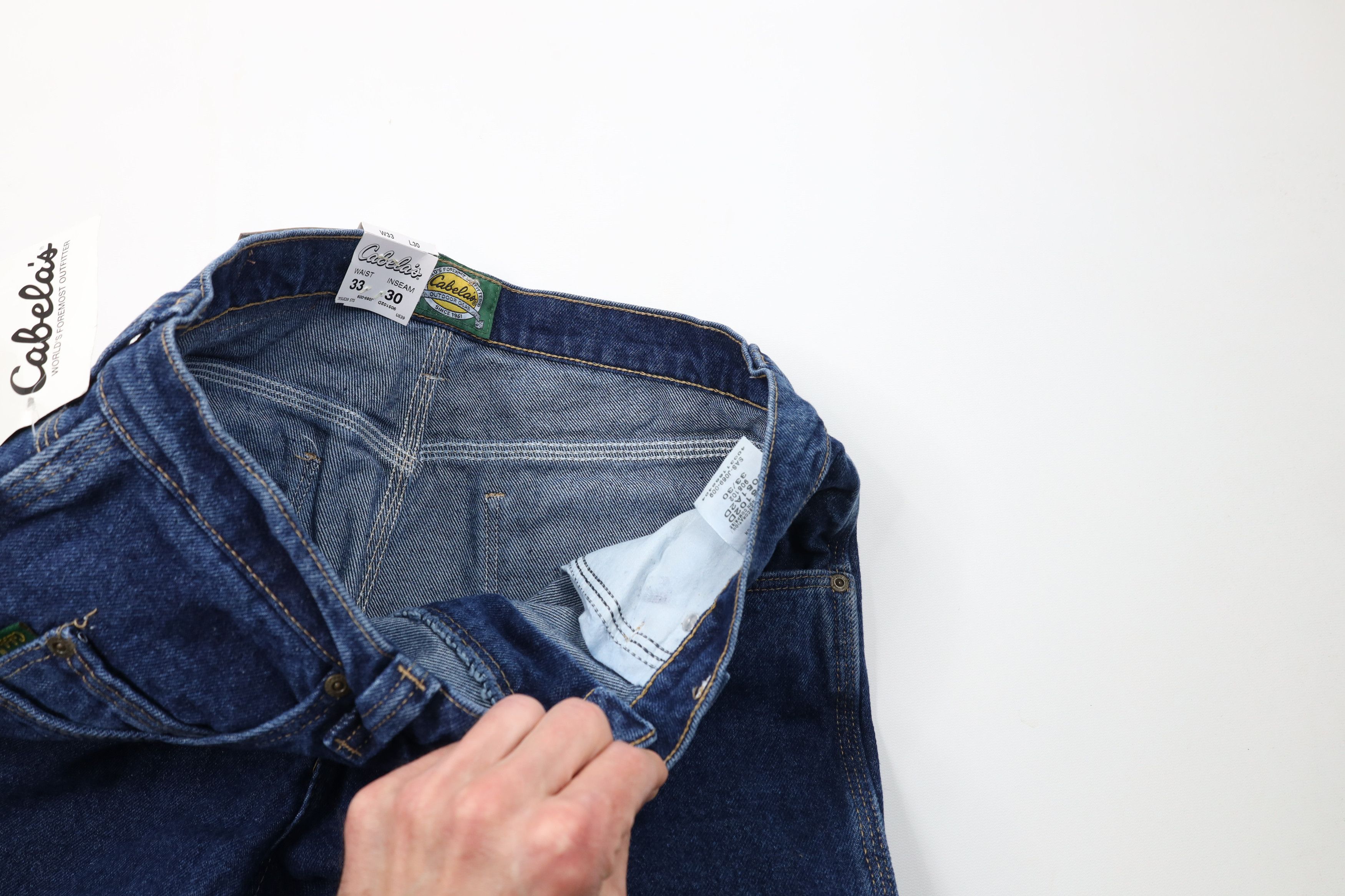 Cabelas Deadstock Vintage Cabelas Wide Leg Dungaree Denim Jeans Size US 33 - 8 Thumbnail