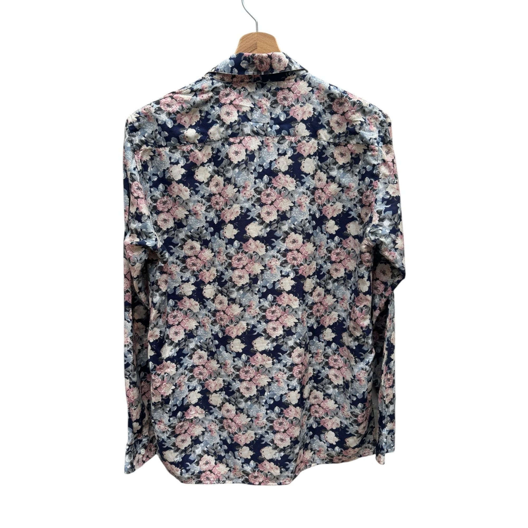 Sandro Silk Blend Floral Shirt Size US XS / EU 42 / 0 - 2 Thumbnail