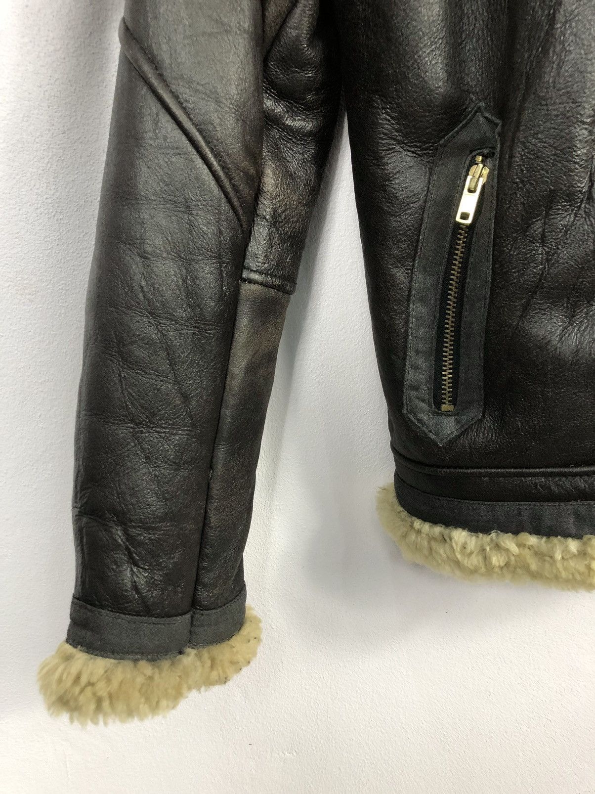 Schott Rare Vintage Schott B3 Shearling Leather Jacket Made in USA Size US M / EU 48-50 / 2 - 5 Thumbnail
