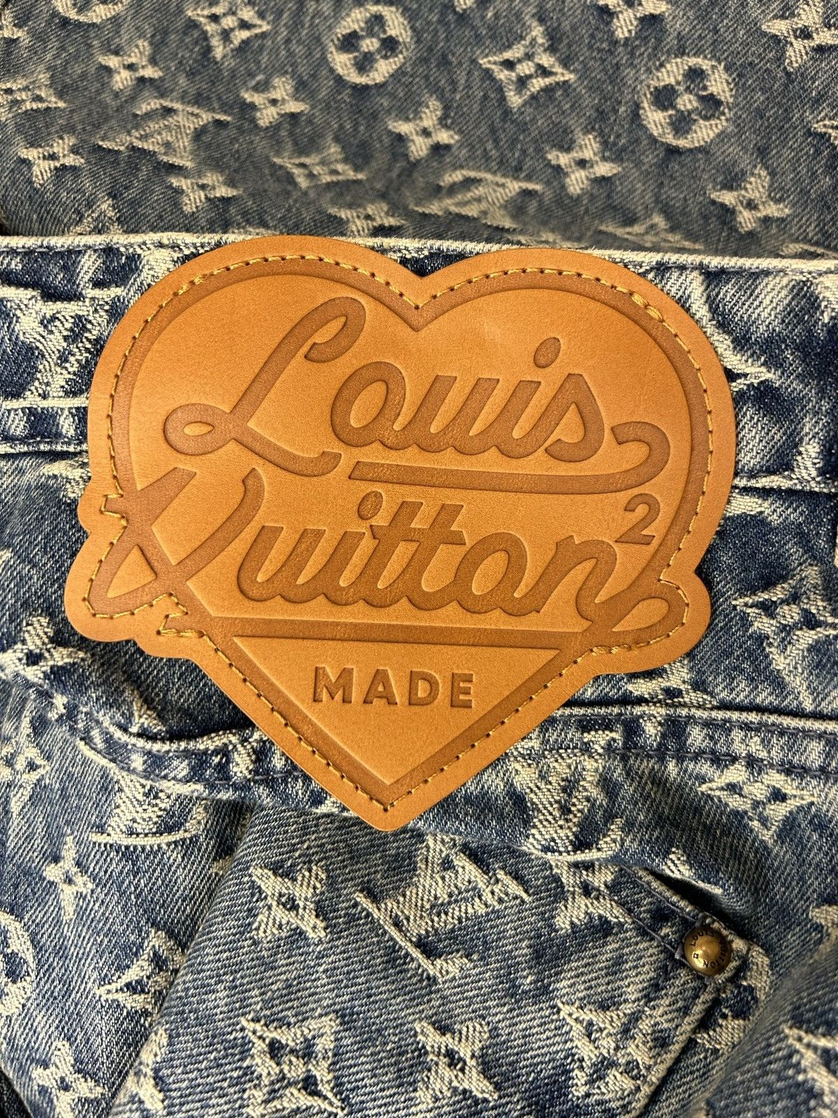 Louis Vuitton × Nigo LOUIS VUITTON X NIGO MONOGRAM PATCHWORK DENIM JEANS Size US 36 / EU 52 - 5 Thumbnail