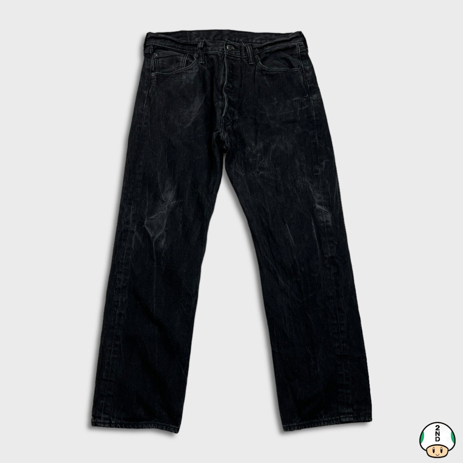 Levi's × Vintage Levi's 501 Jeans 34x29 Straight Leg Fit Faded Denim Pants Size US 34 / EU 50 - 1 Thumbnail