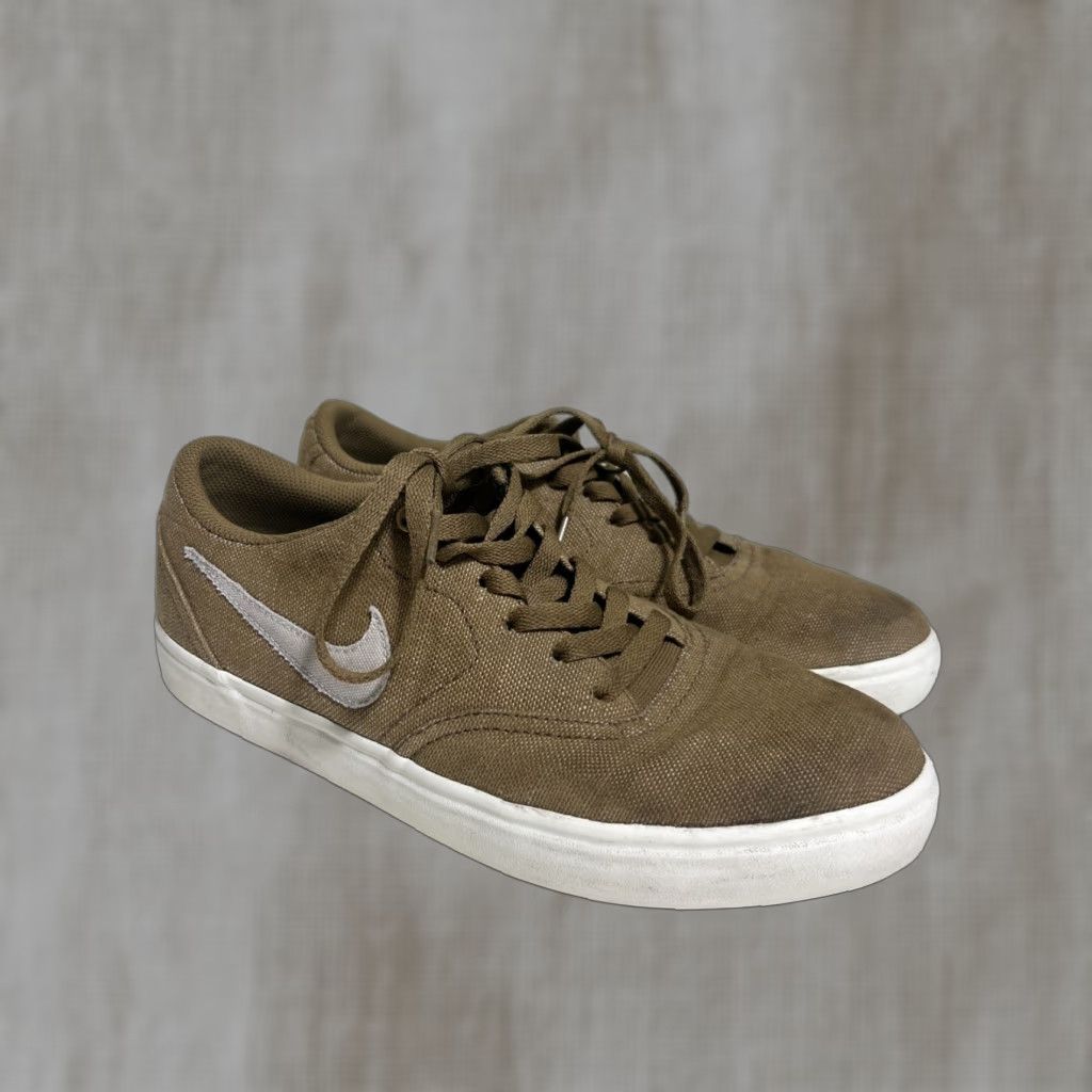 Nike RARE Nike SB Check Solar Golden Beige Canvas Premium Sneakers Sz 9 844493-211 Size US 9 / EU 42 - 1 Thumbnail