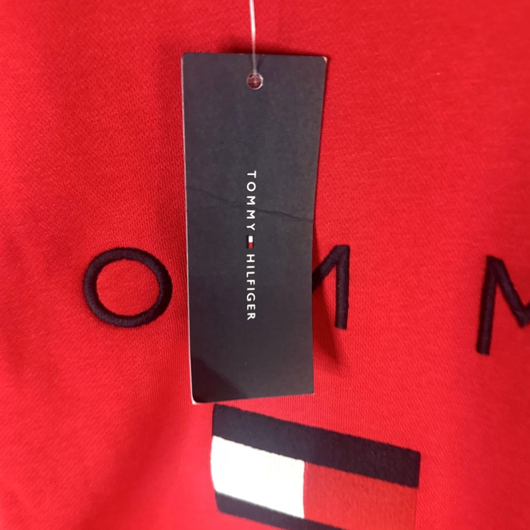 Tommy Hilfiger Tommy Hilfiger Mens Sweatshirt Crewneck 2XL Red Big Flag Logo Pullover Fleece Knit Regular Size US XXL / EU 58 / 5 - 7 Thumbnail