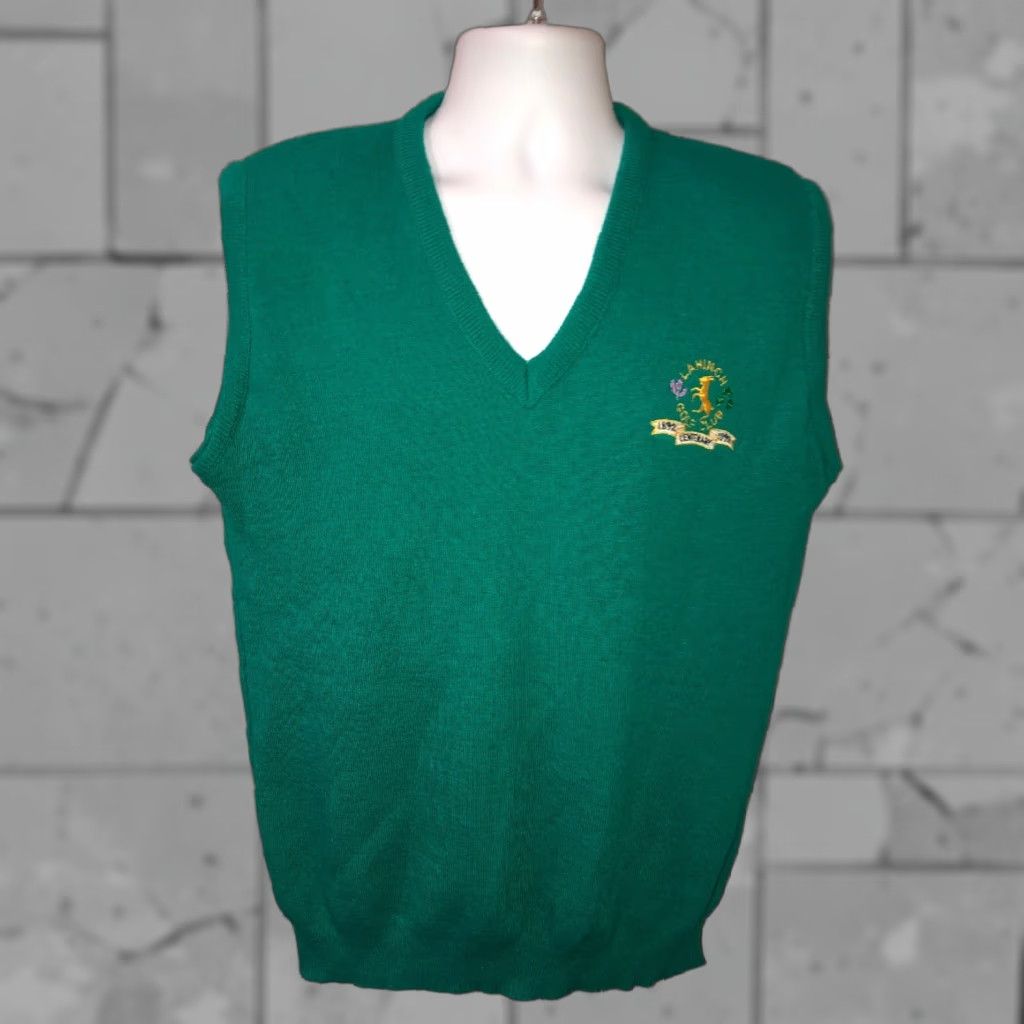 Vintage Kear Keoh Knitwear Mens Green Wool Acrylic V-Neck Sweater XXL Size Ireland Size US XXL / EU 58 / 5 - 1 Thumbnail