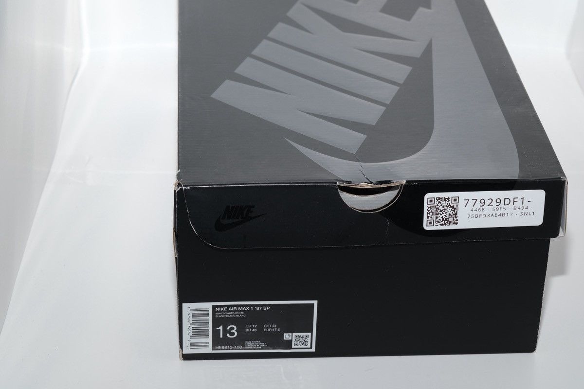Nike × Supreme Supreme Nike Air Max 1 '87 SP - Size 13 - White -HF8813-100 Size US 13 / EU 46 - 8 Thumbnail