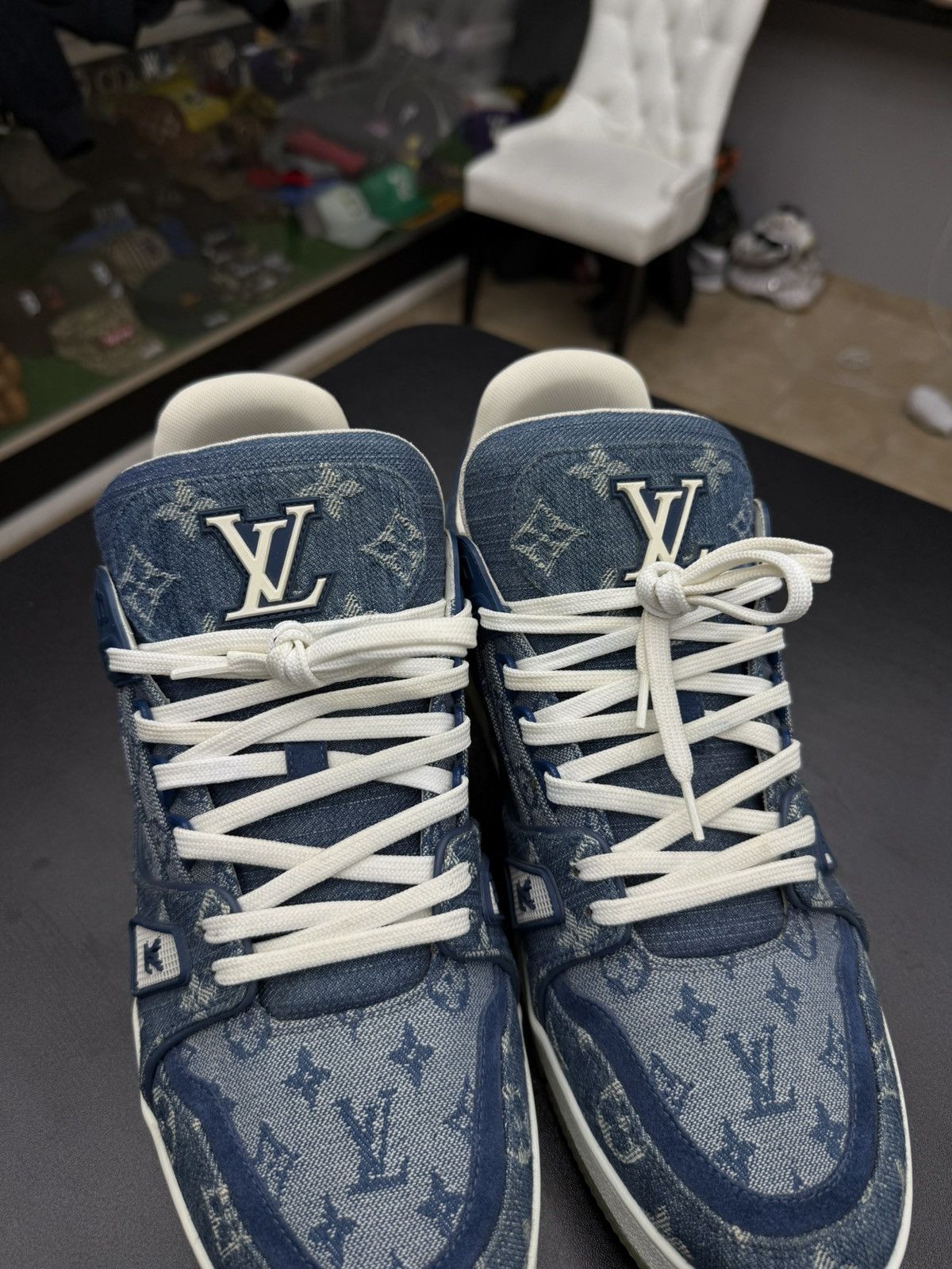 Louis Vuitton Louis Vuitton Trainer Denim Monogram size 10LV / 11 US Size US 11 / EU 44 - 7 Thumbnail