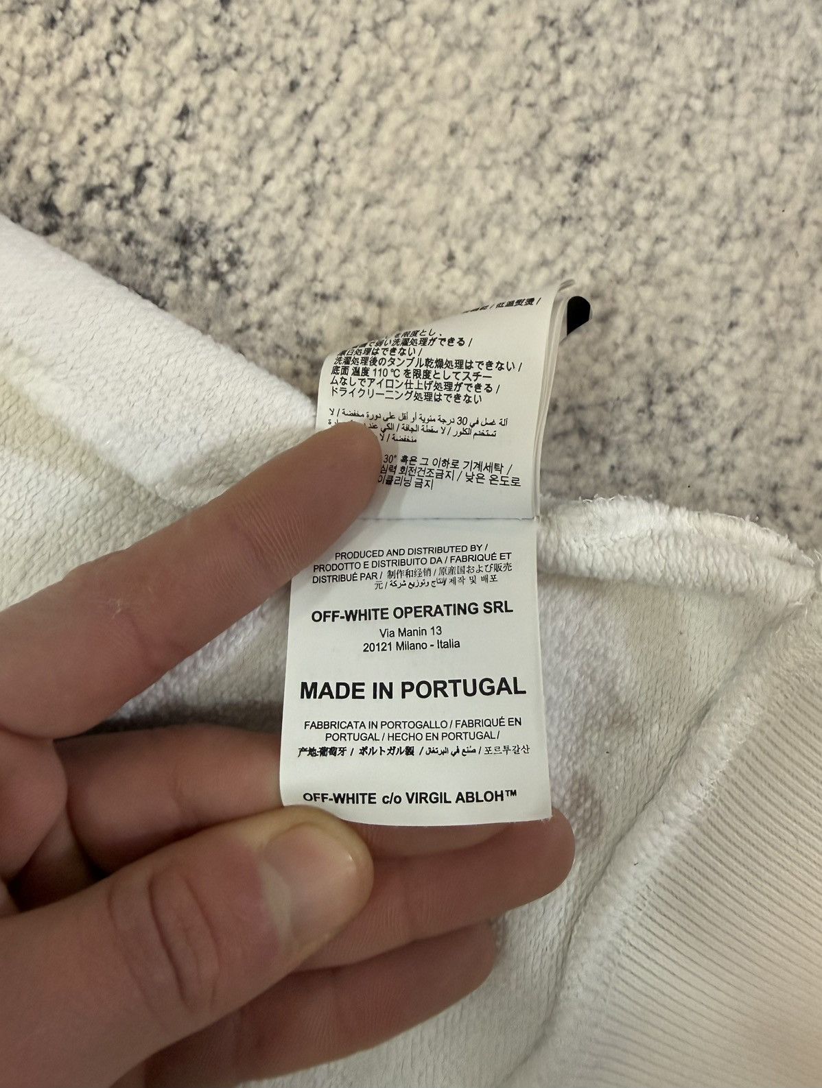 Off-White Off-White Tape Diag Arrows Hoodie White Beige Men S Portugal Size US S / EU 44-46 / 1 - 8 Thumbnail