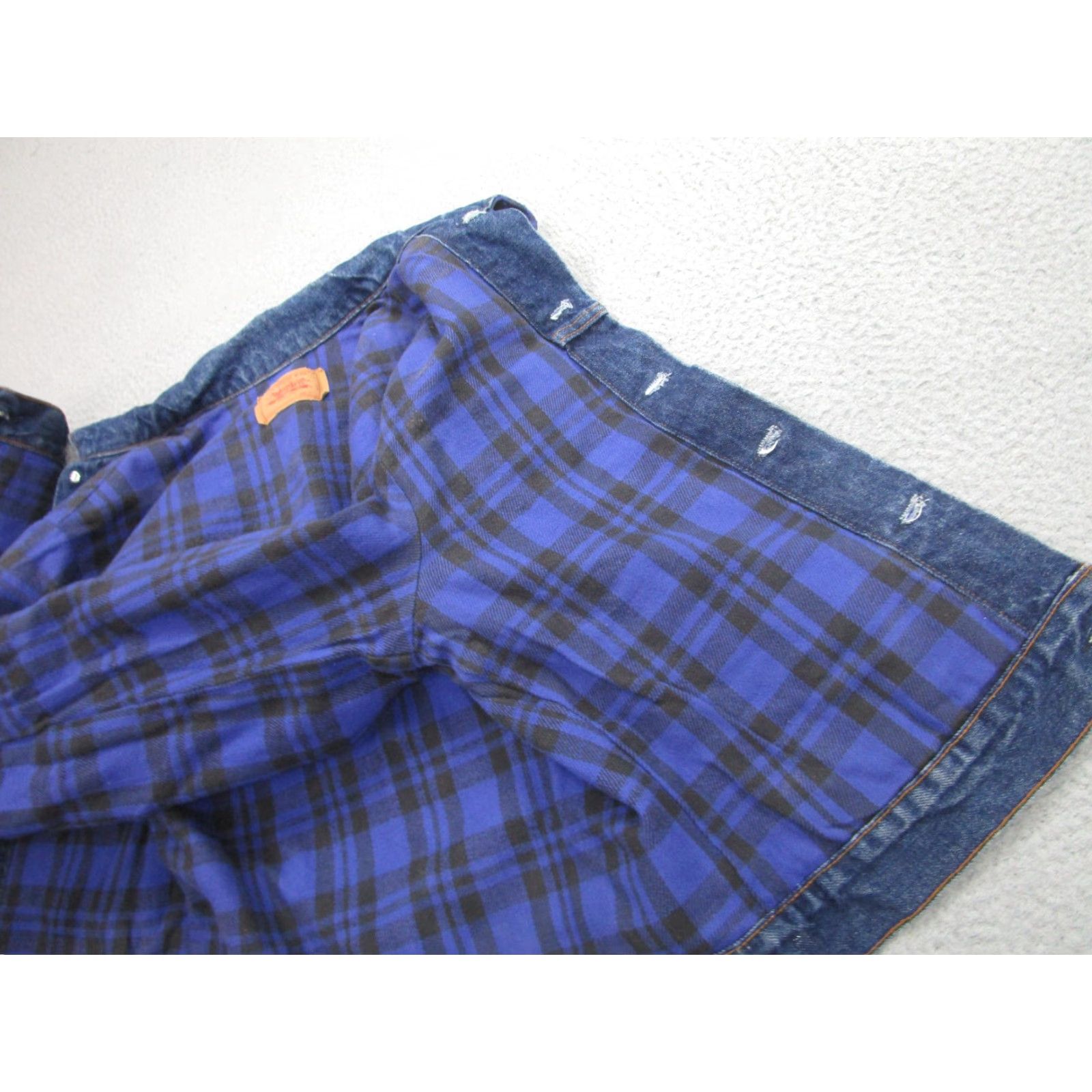 Levi's VINTAGE Levi's Denim Jacket Mens Medium Blue Flannel Lined Trucker 90s USA Size US M / EU 48-50 / 2 - 5 Thumbnail